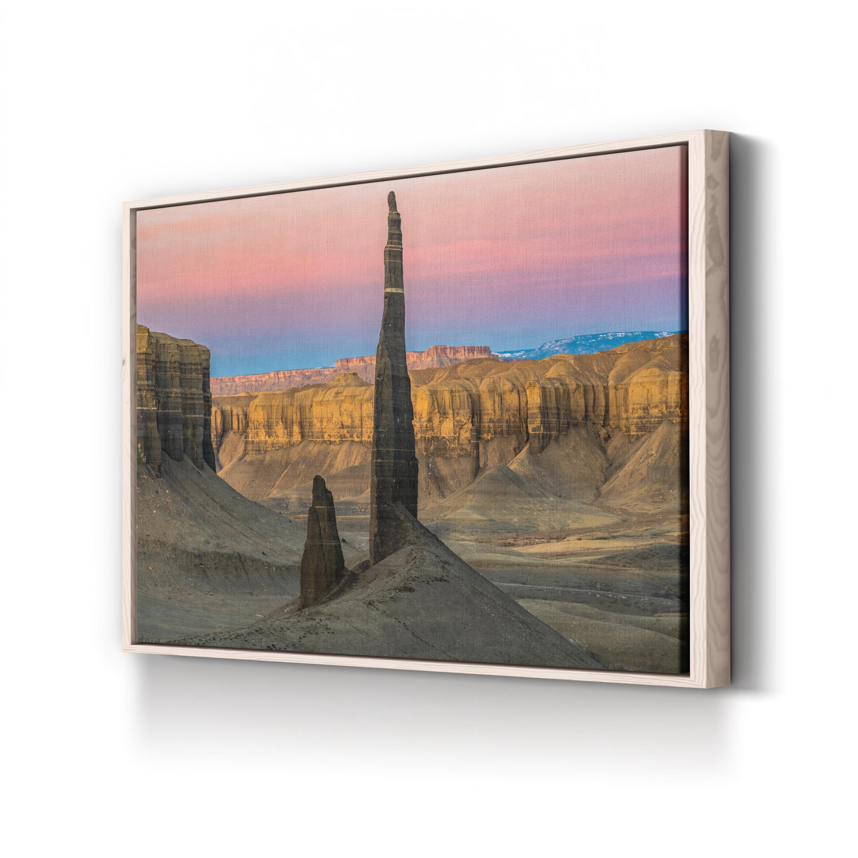 Desert Sunset Rock Pinnacle – Vintage Photography Wall Art | Landscape Canvas Print