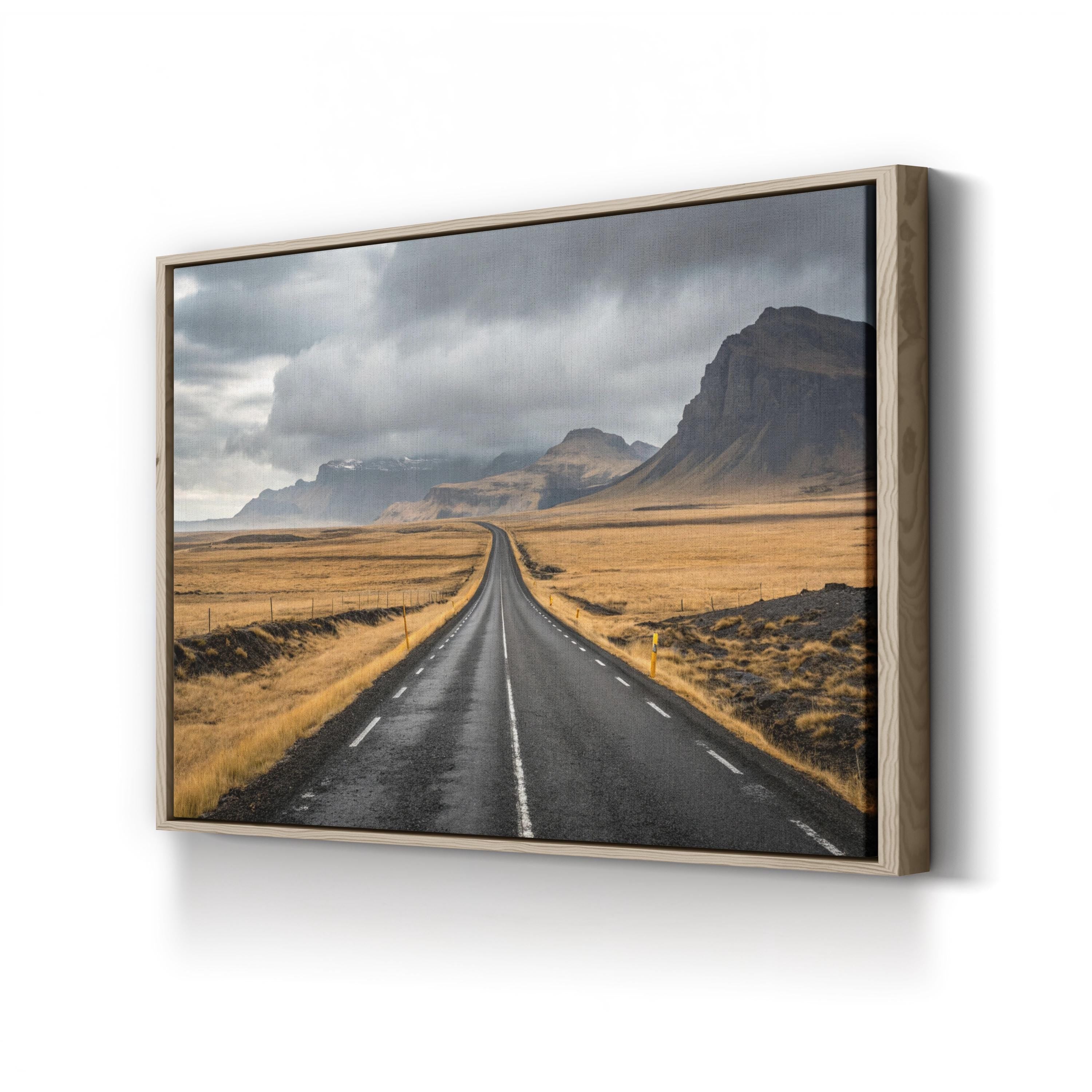 Icelandic Road Trip – Vintage Photography Wall Art | Nordic Landscape Canvas Print