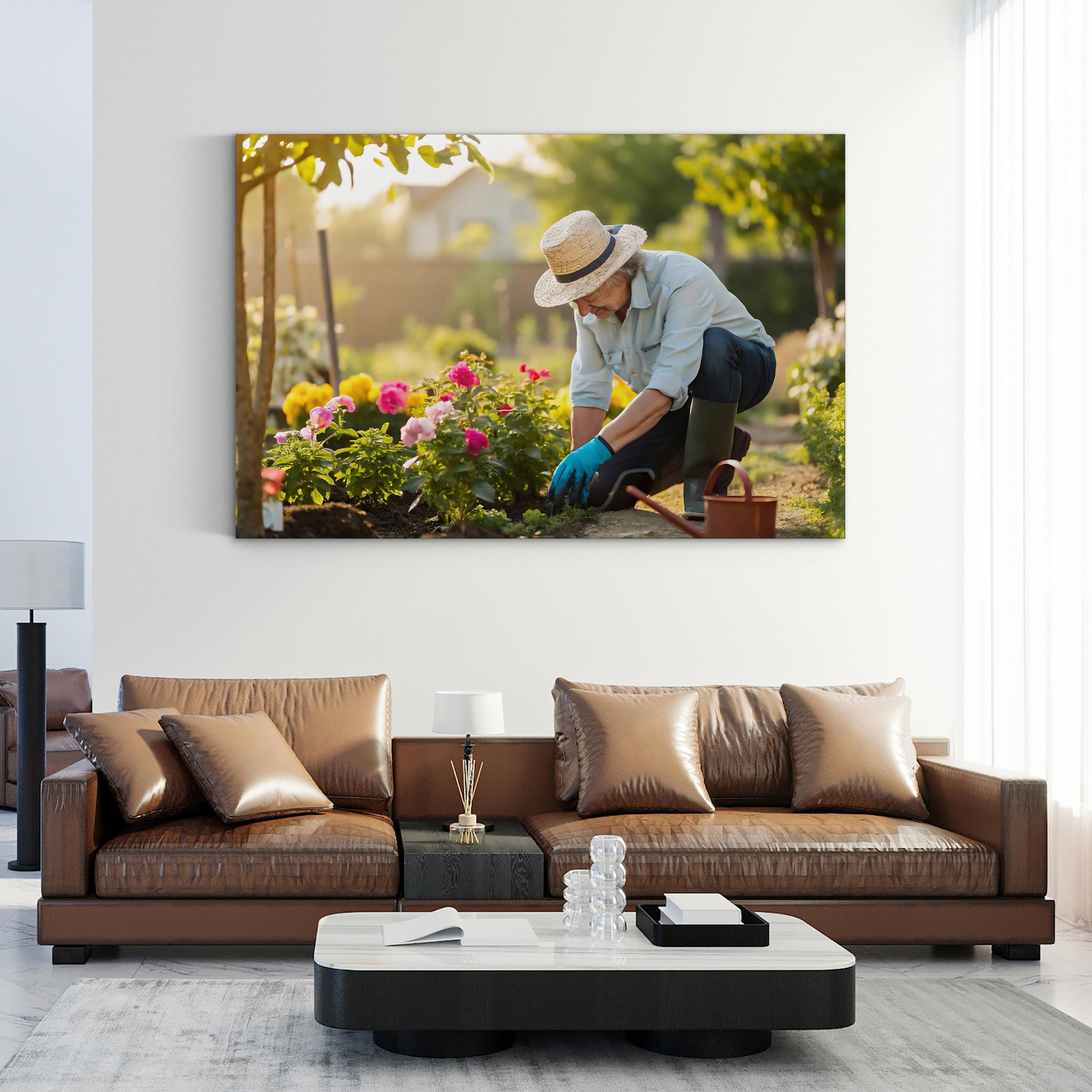 Floral Garden – Vintage Photography Wall Art | Tranquil Blossoms Canvas Print