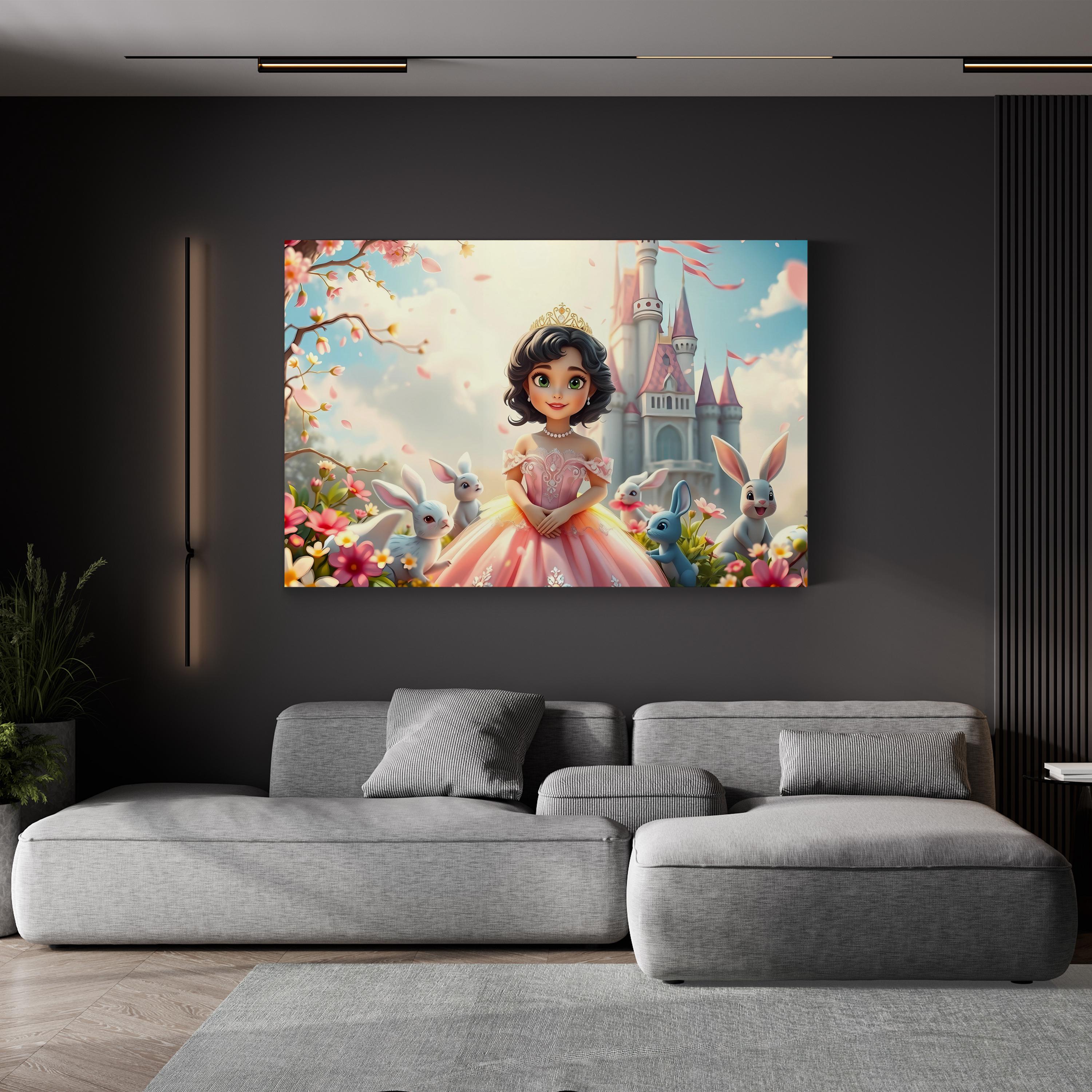 Fantasy Princess – Period Illustration Wall Art | Whimsical Fairytale Canvas Print