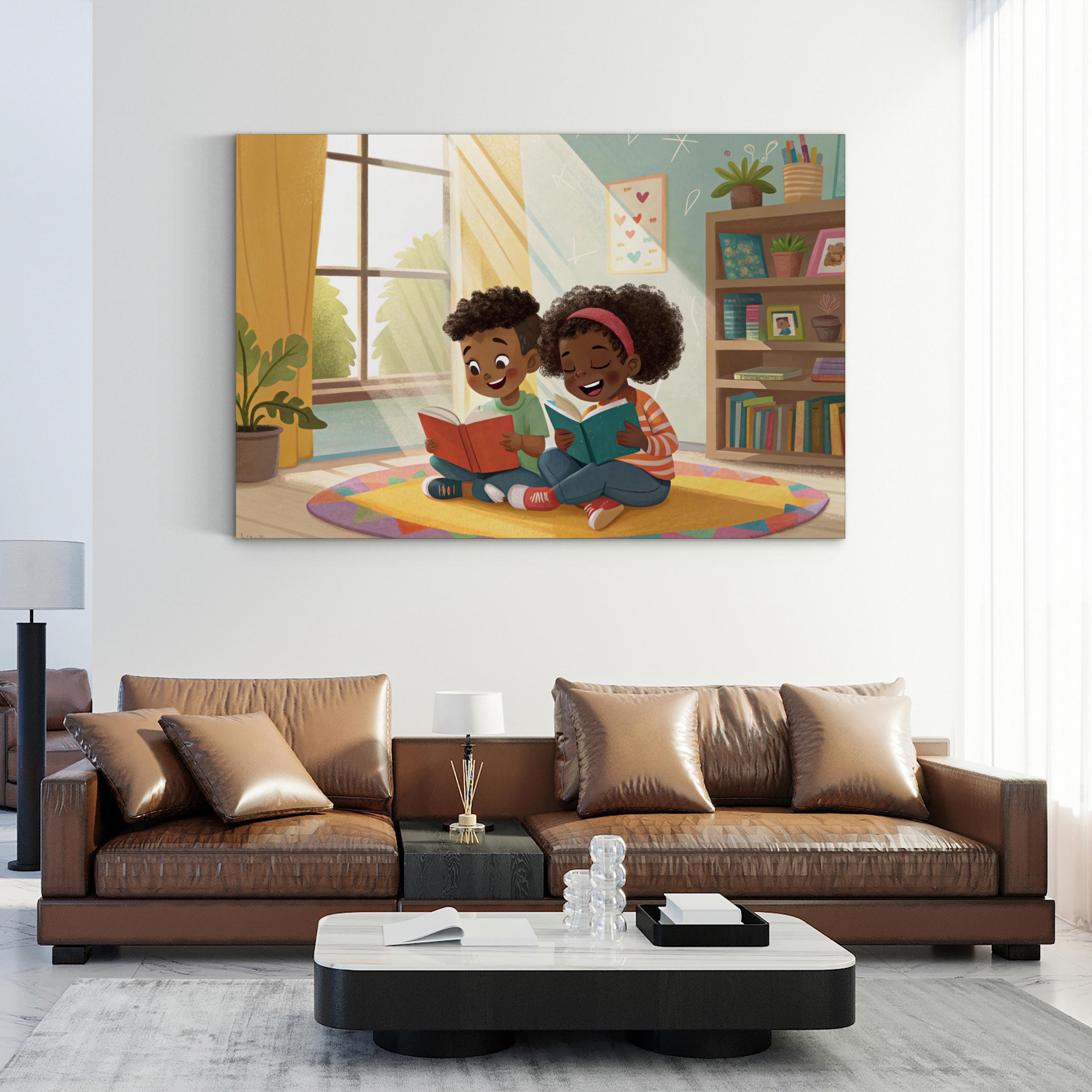 Storytime Companions – Period Illustration Wall Art | Nursery Canvas Print