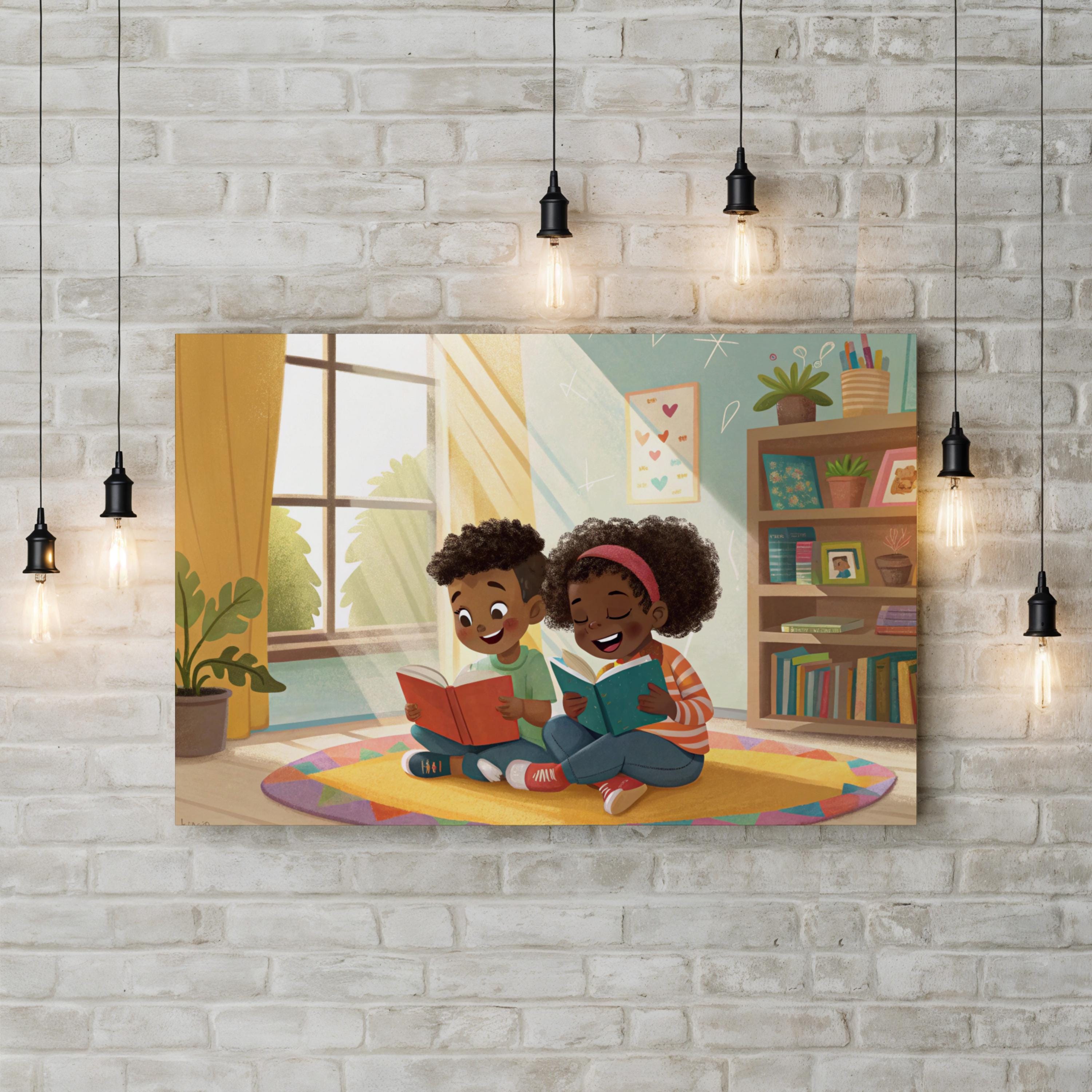 Storytime Companions – Period Illustration Wall Art | Nursery Canvas Print