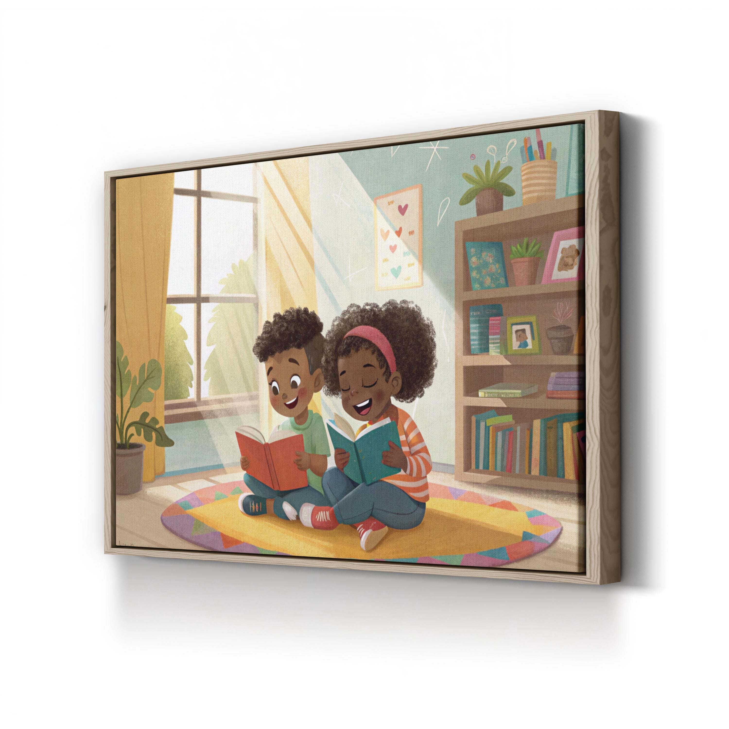 Storytime Companions – Period Illustration Wall Art | Nursery Canvas Print
