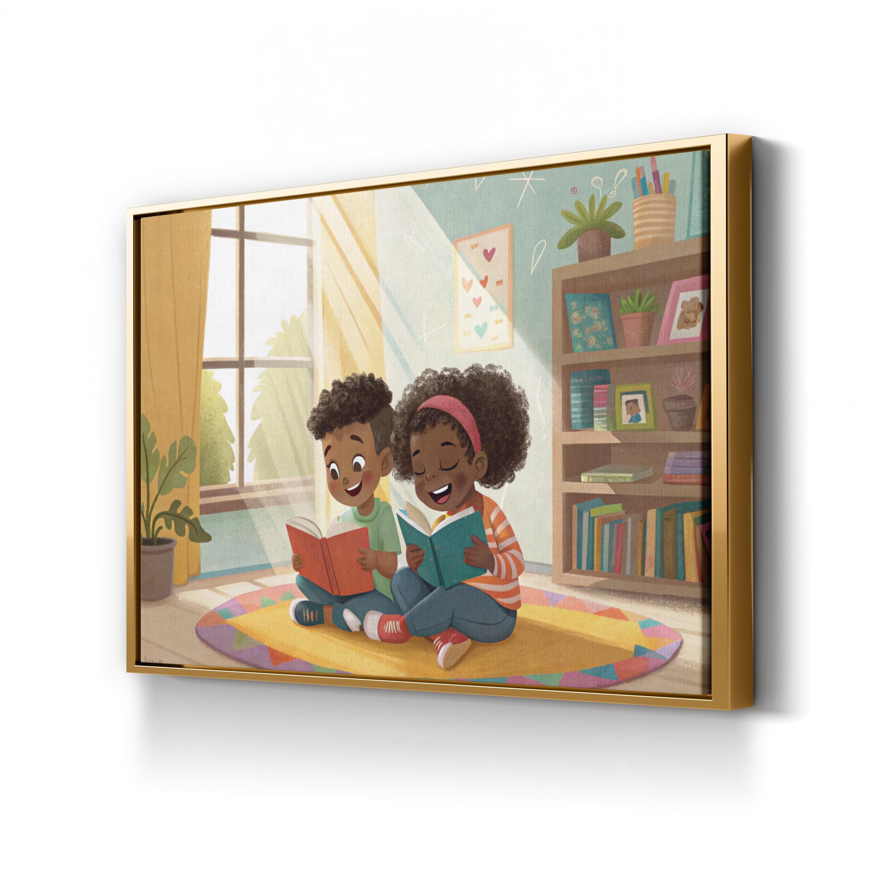 Storytime Companions – Period Illustration Wall Art | Nursery Canvas Print