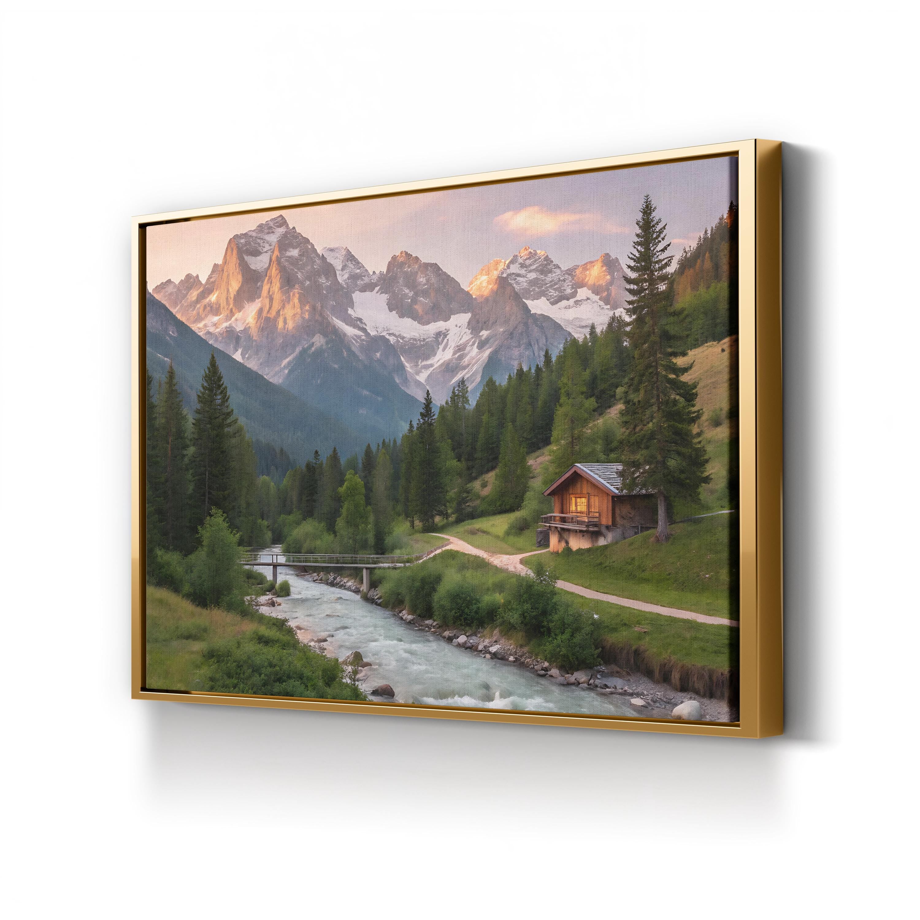 Swiss Alps Alpine Valley in Switzerland Mountain Landscape Photography