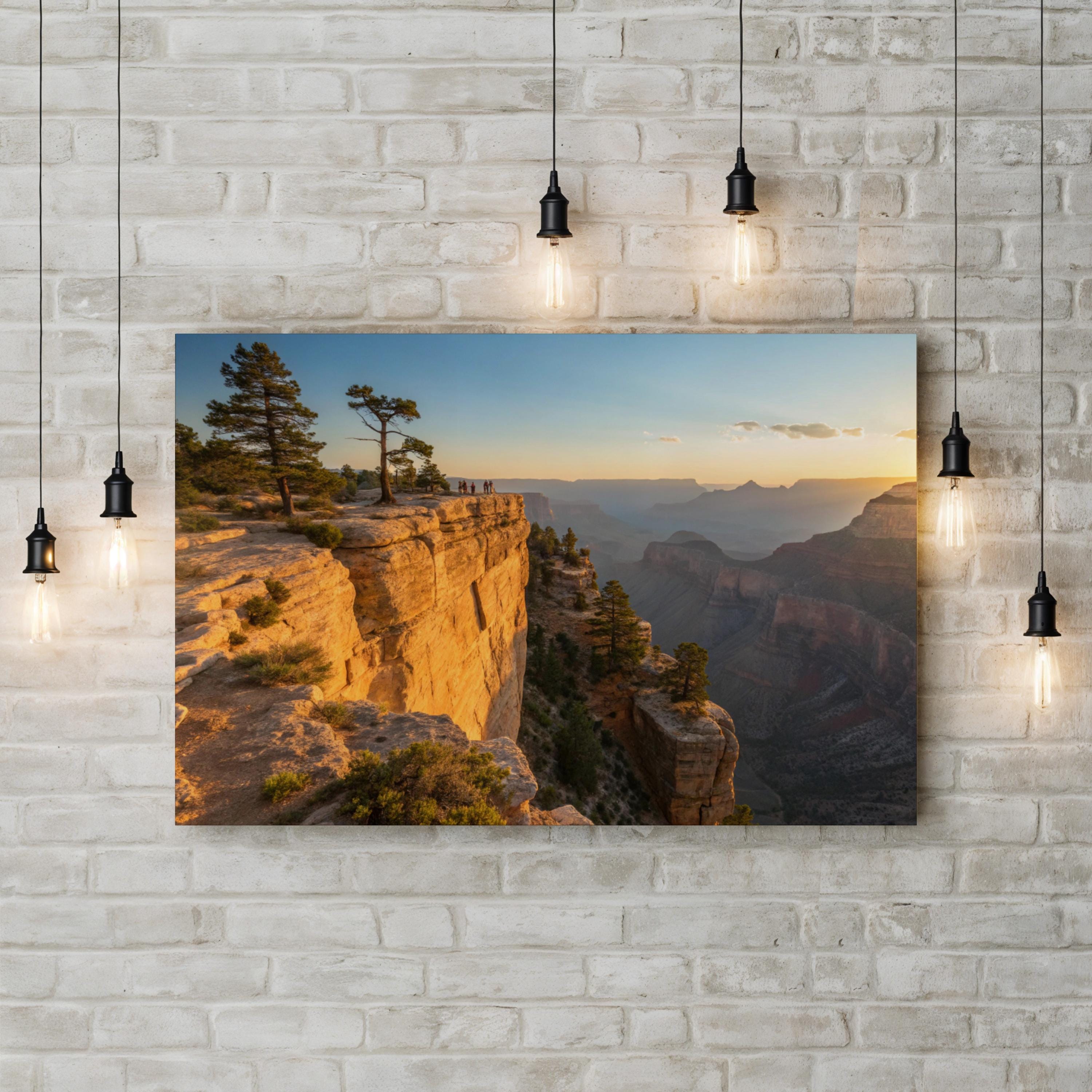 Taft Point Yosemite – Vintage Photography Wall Art | Mountain Landscape Canvas Print