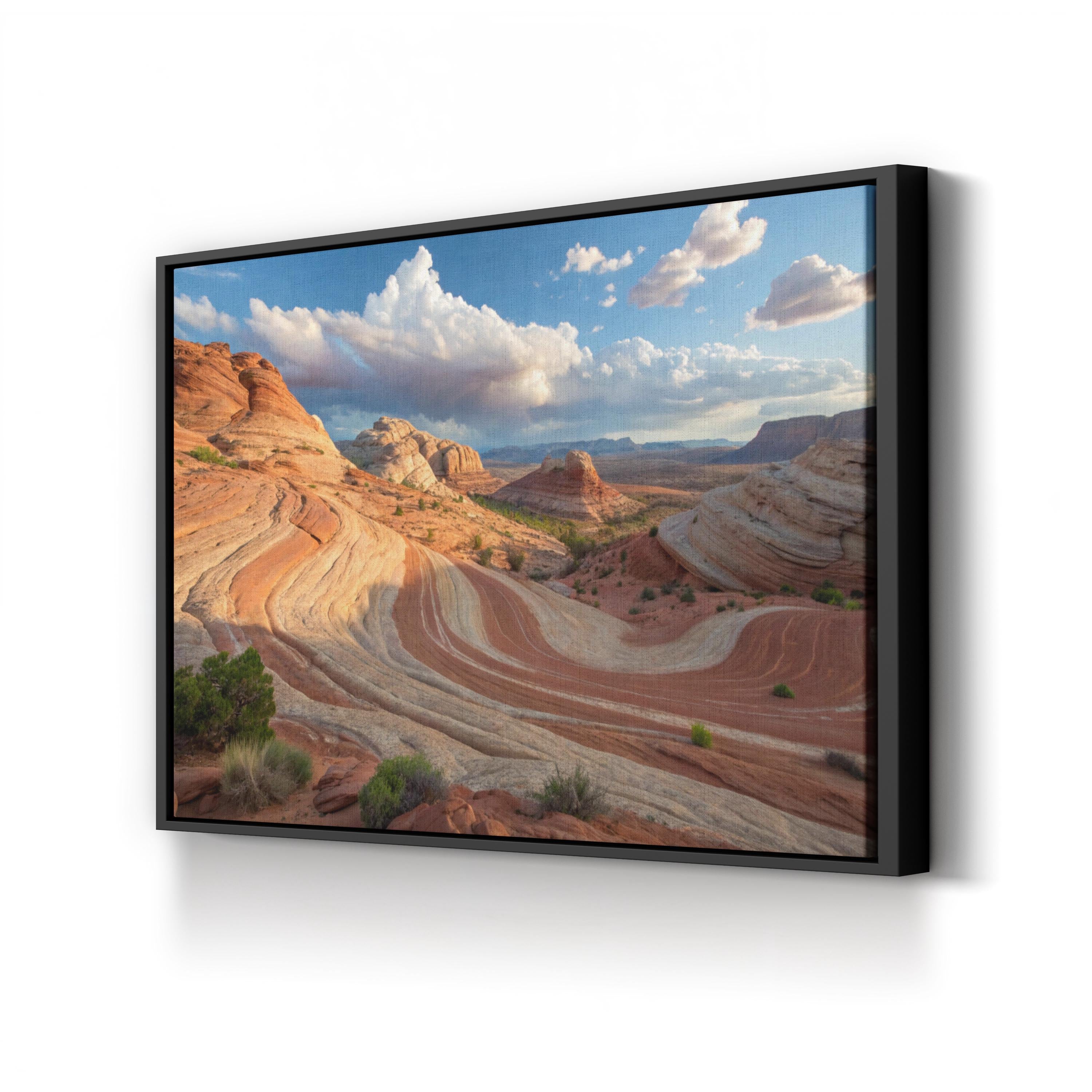 Fire Wave Canyon – Vintage Photography Wall Art | Valley of Fire Canvas Print