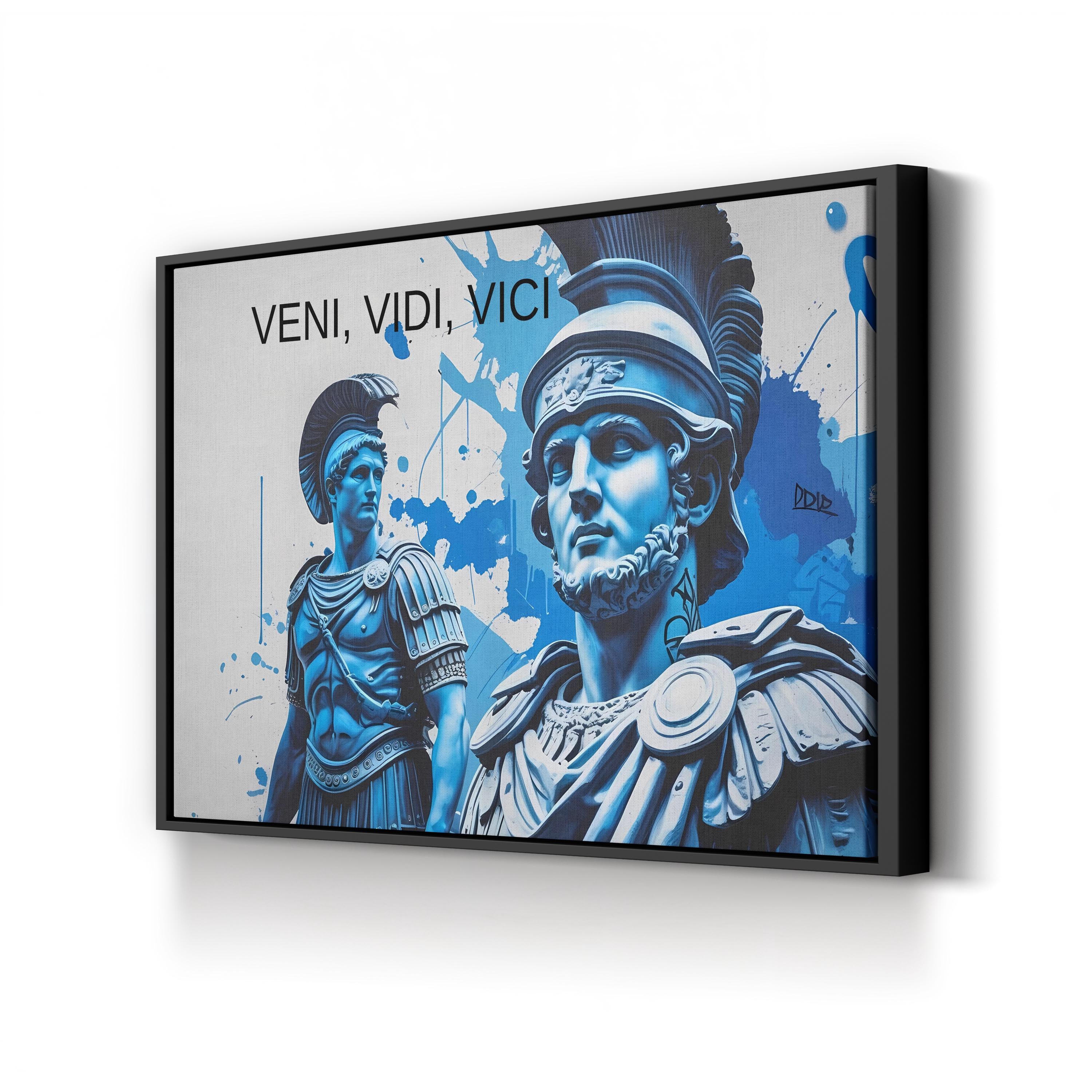 Veni Vidi Vici Roman Emperor – Period Illustration Wall Art | Inspirational Canvas Print