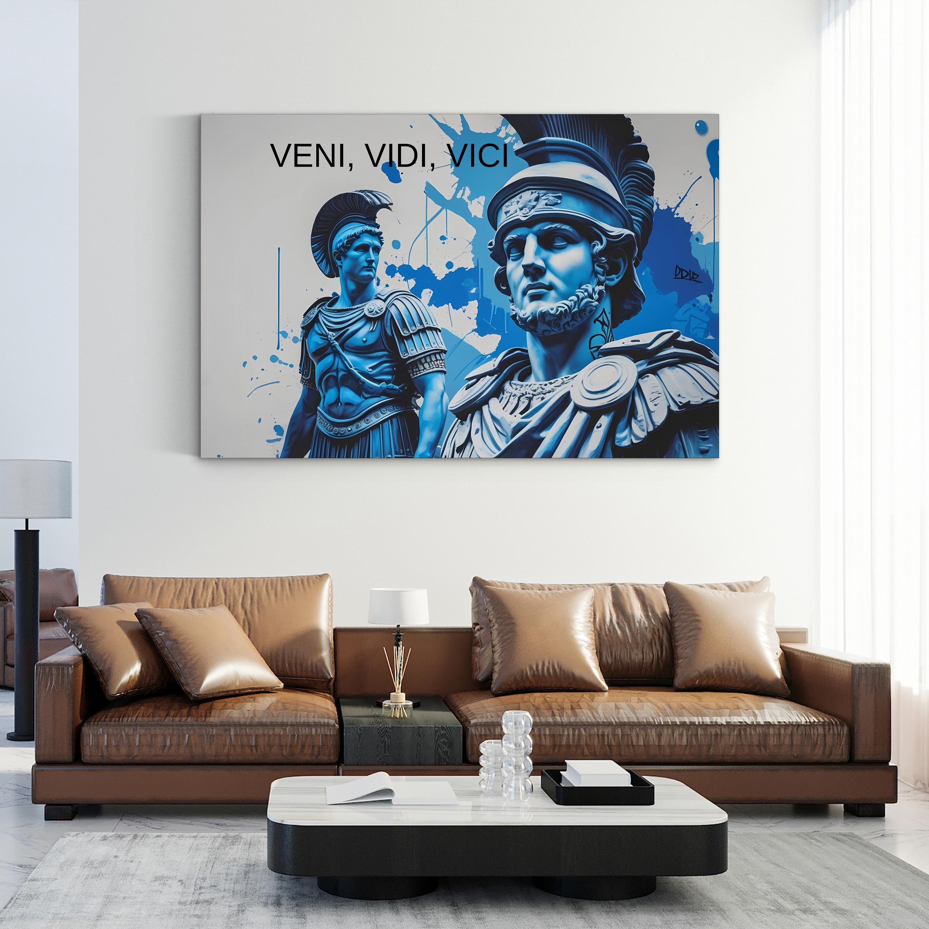 Veni Vidi Vici Roman Emperor – Period Illustration Wall Art | Inspirational Canvas Print