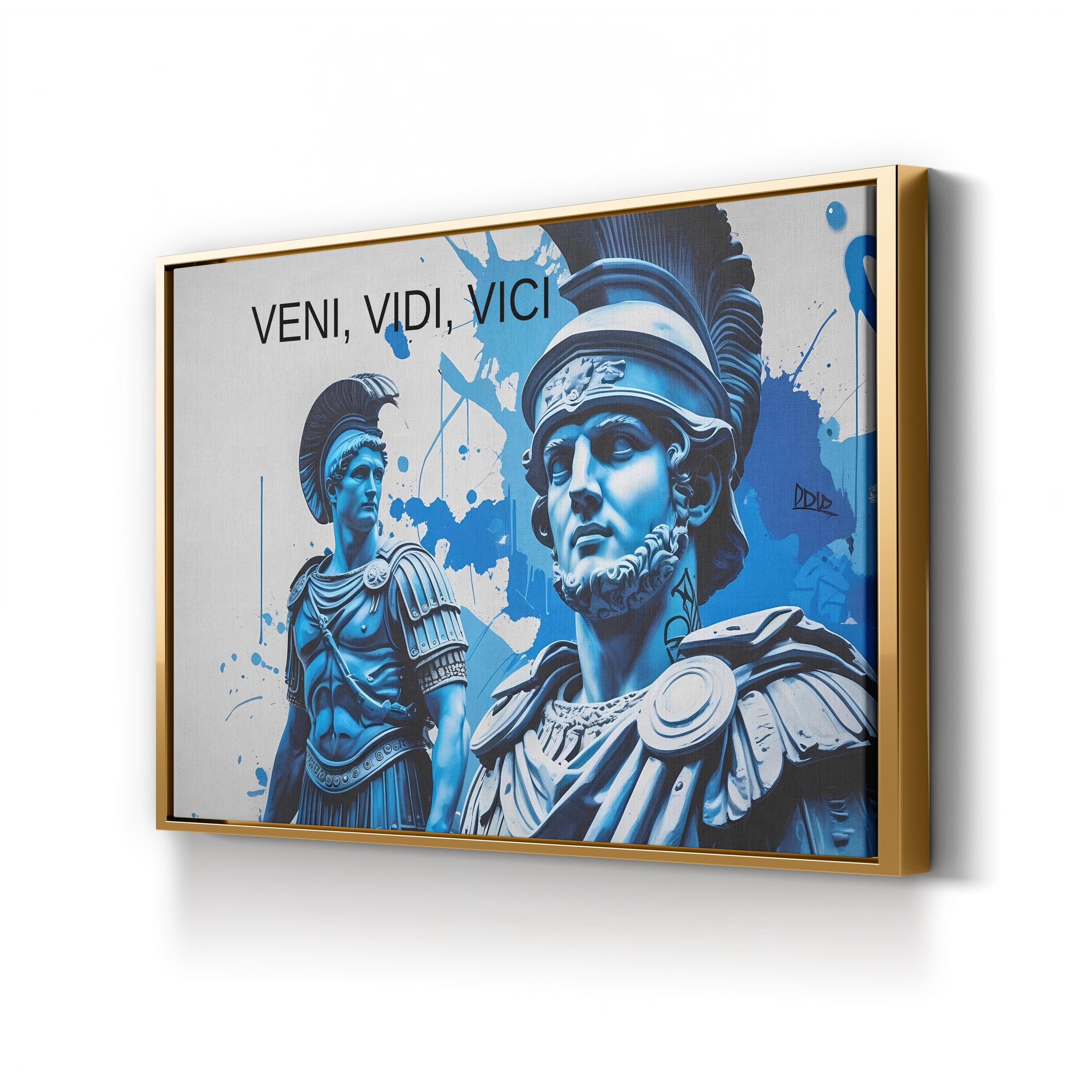 Veni Vidi Vici Roman Emperor – Period Illustration Wall Art | Inspirational Canvas Print