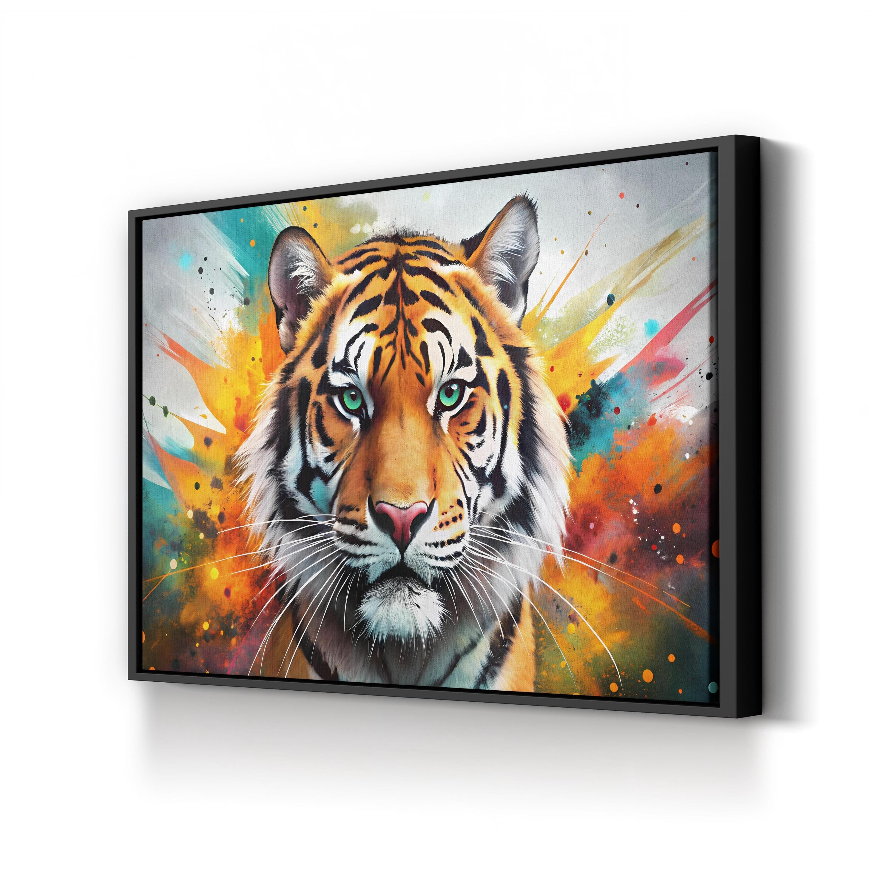 Year of the Tiger – Period Illustration Wall Art | Asian Zodiac Watercolor Canvas Print