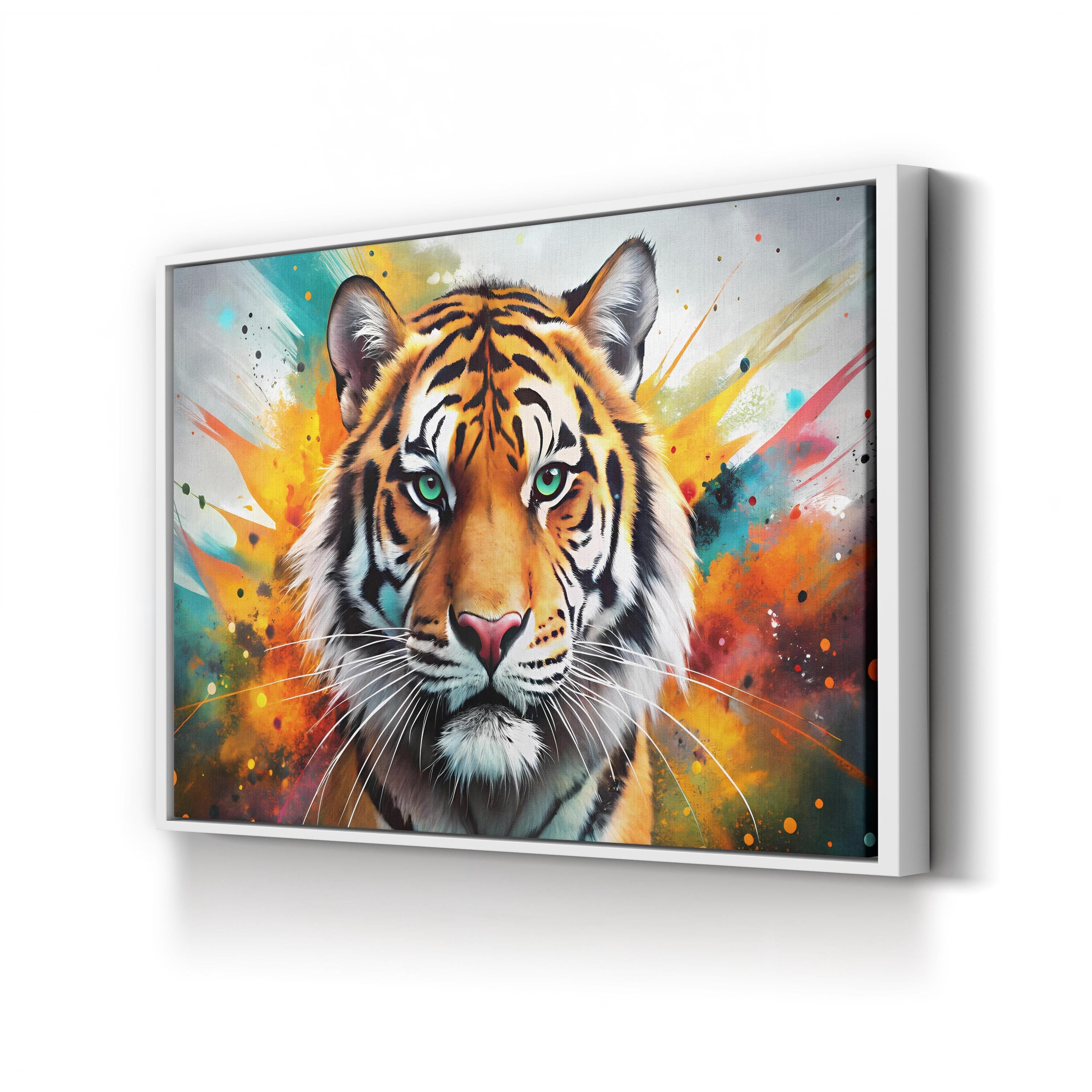 Year of the Tiger – Period Illustration Wall Art | Asian Zodiac Watercolor Canvas Print