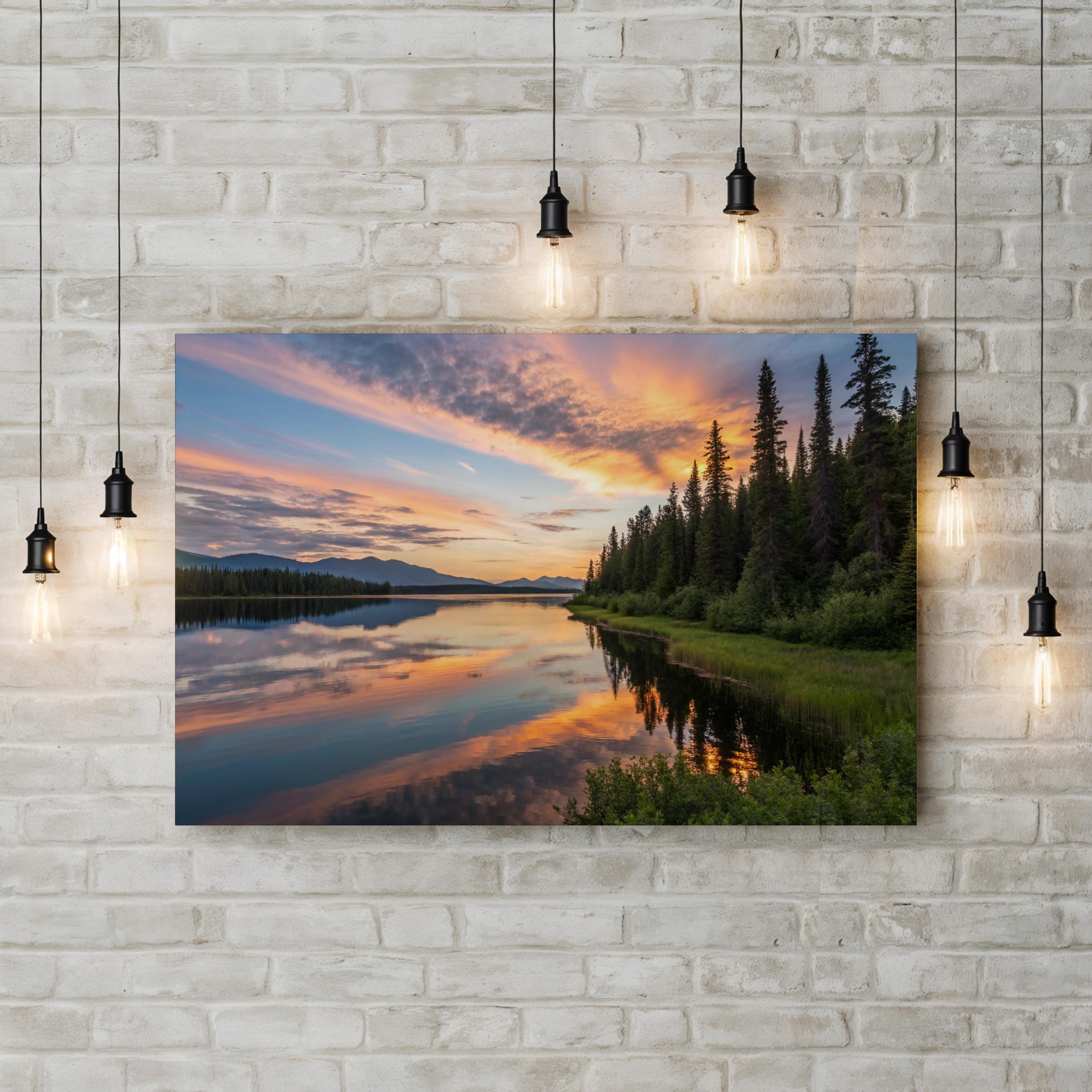 Alaskan Evening Canvas Print – Coastal Landscape Wall Art