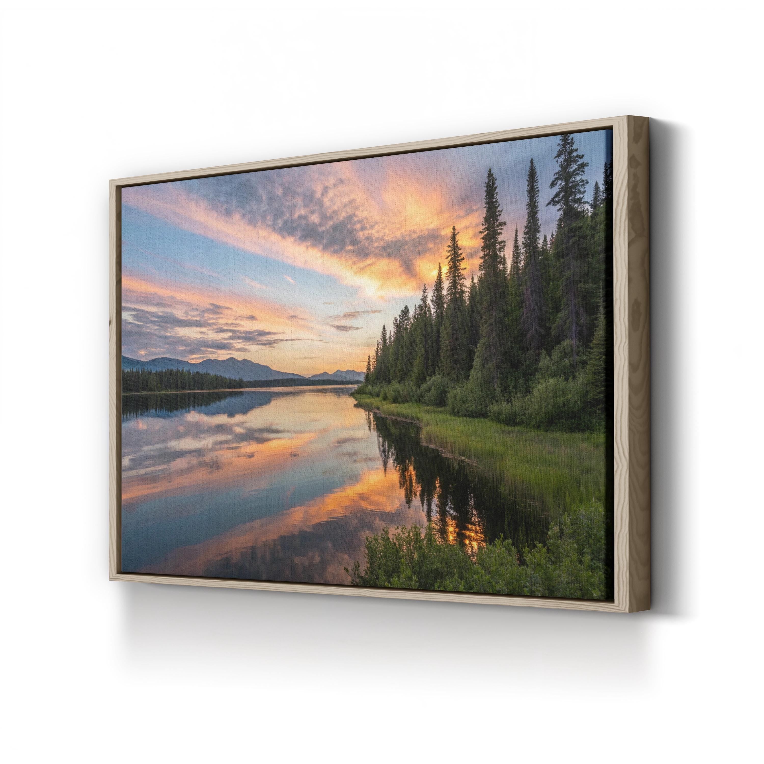 Alaskan Evening Canvas Print – Coastal Landscape Wall Art