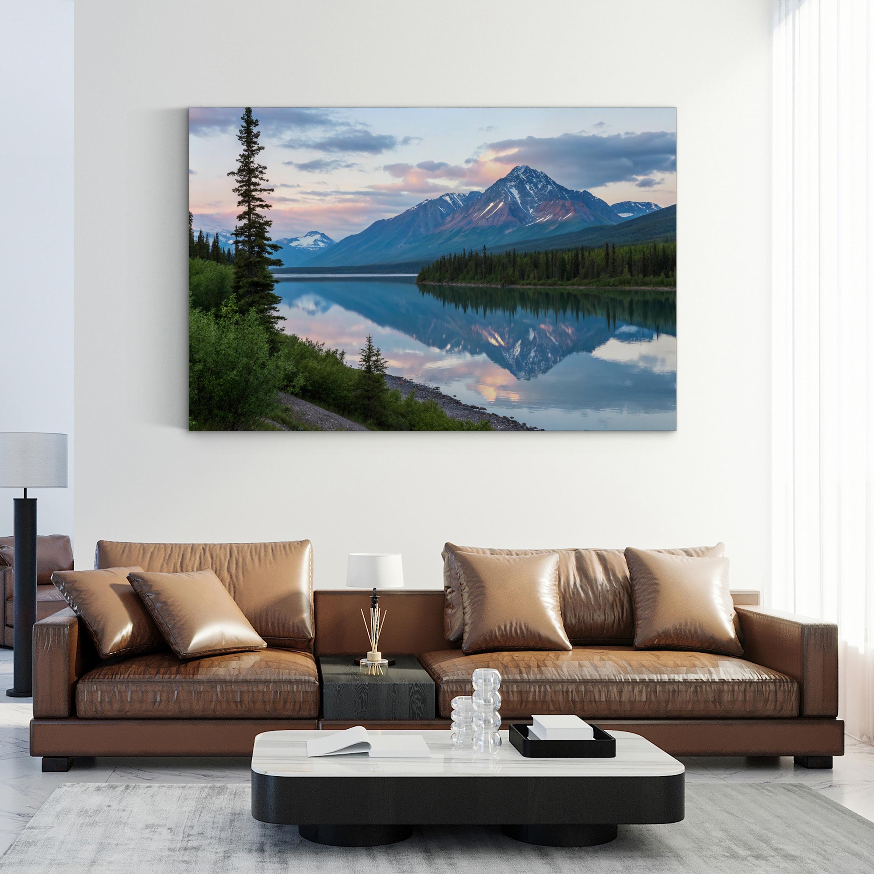 Alaskan Mountain Lake Reflection: Alaska Range, Alaska Landscape Photography