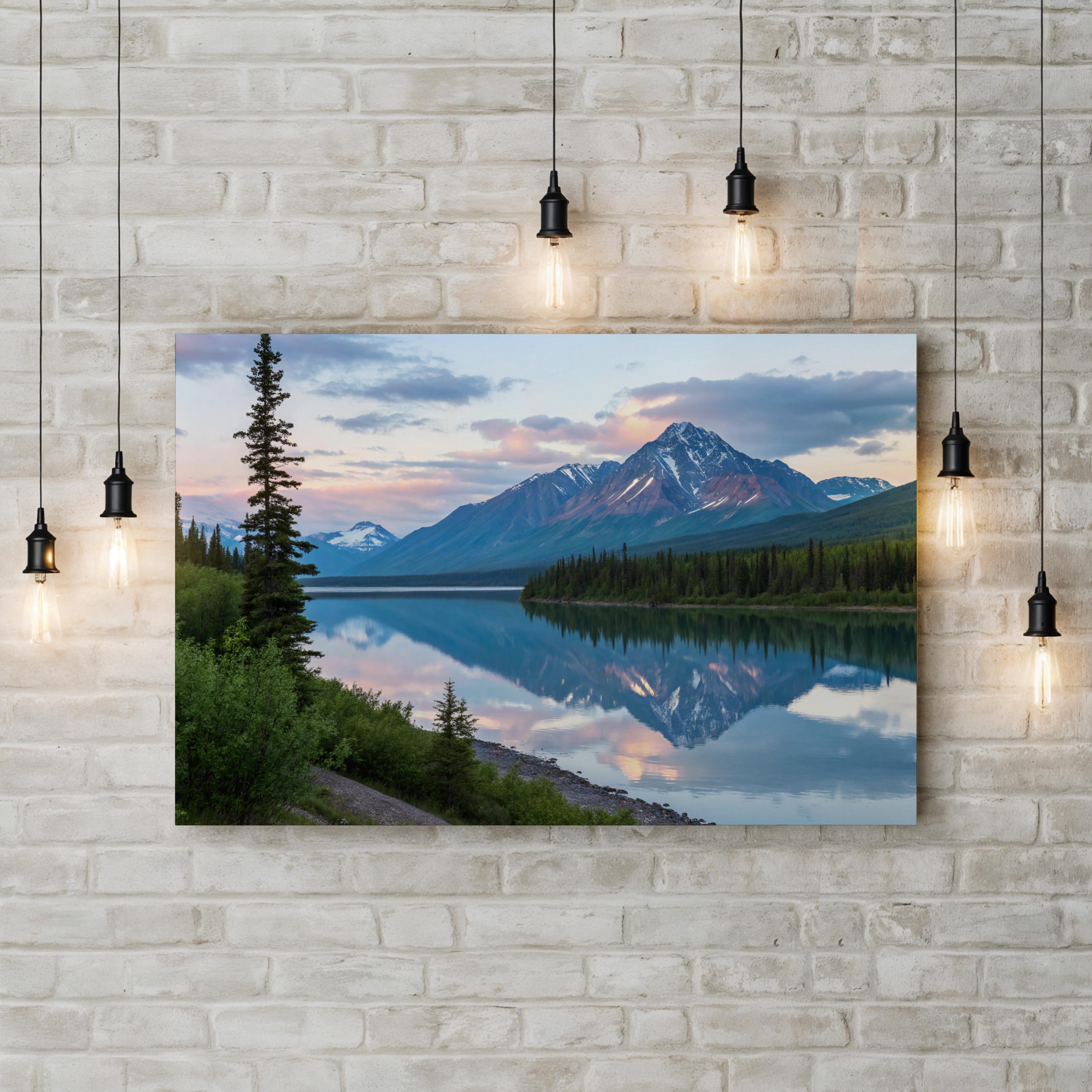 Alaskan Mountain Lake Reflection: Alaska Range, Alaska Landscape Photography