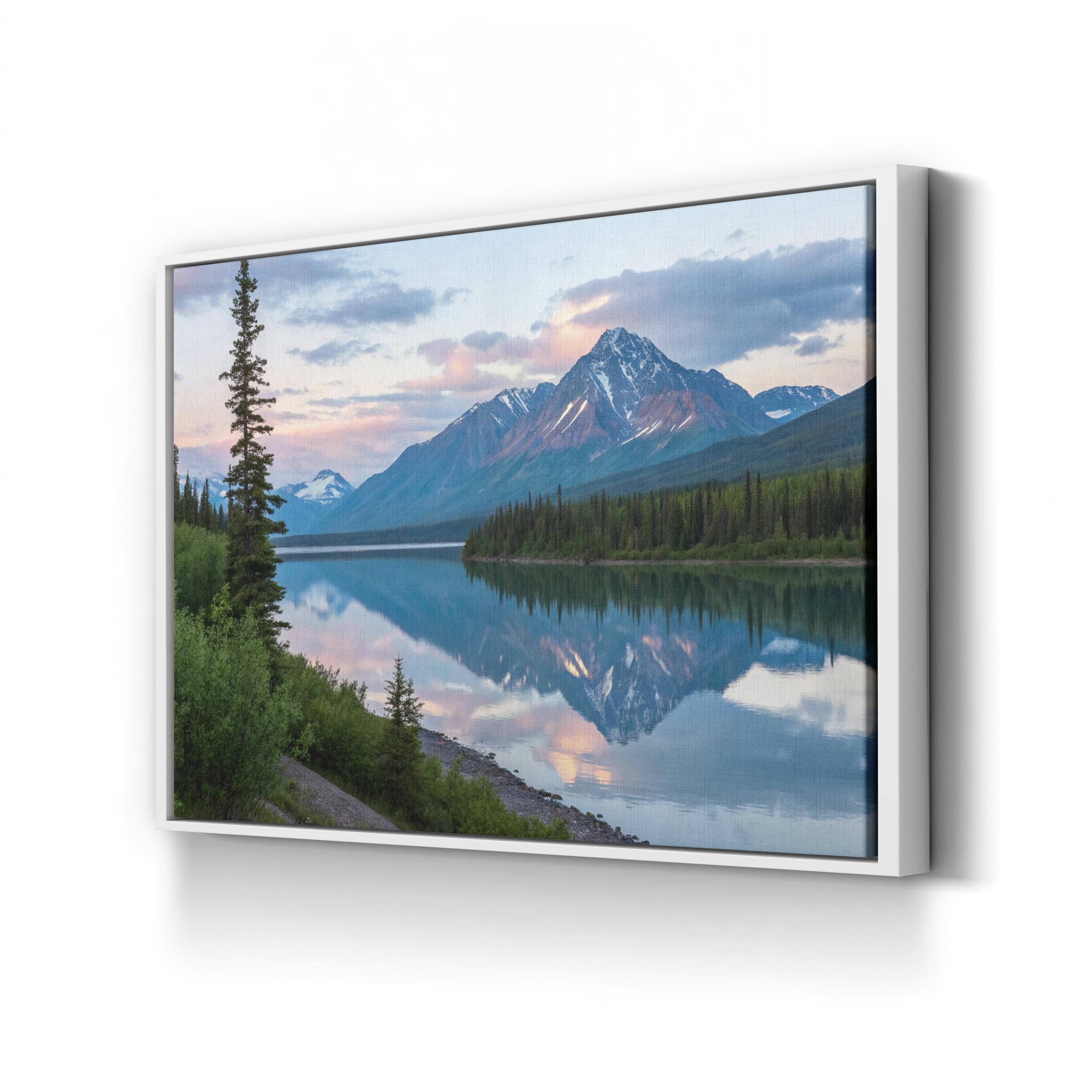 Alaskan Mountain Lake Reflection: Alaska Range, Alaska Landscape Photography