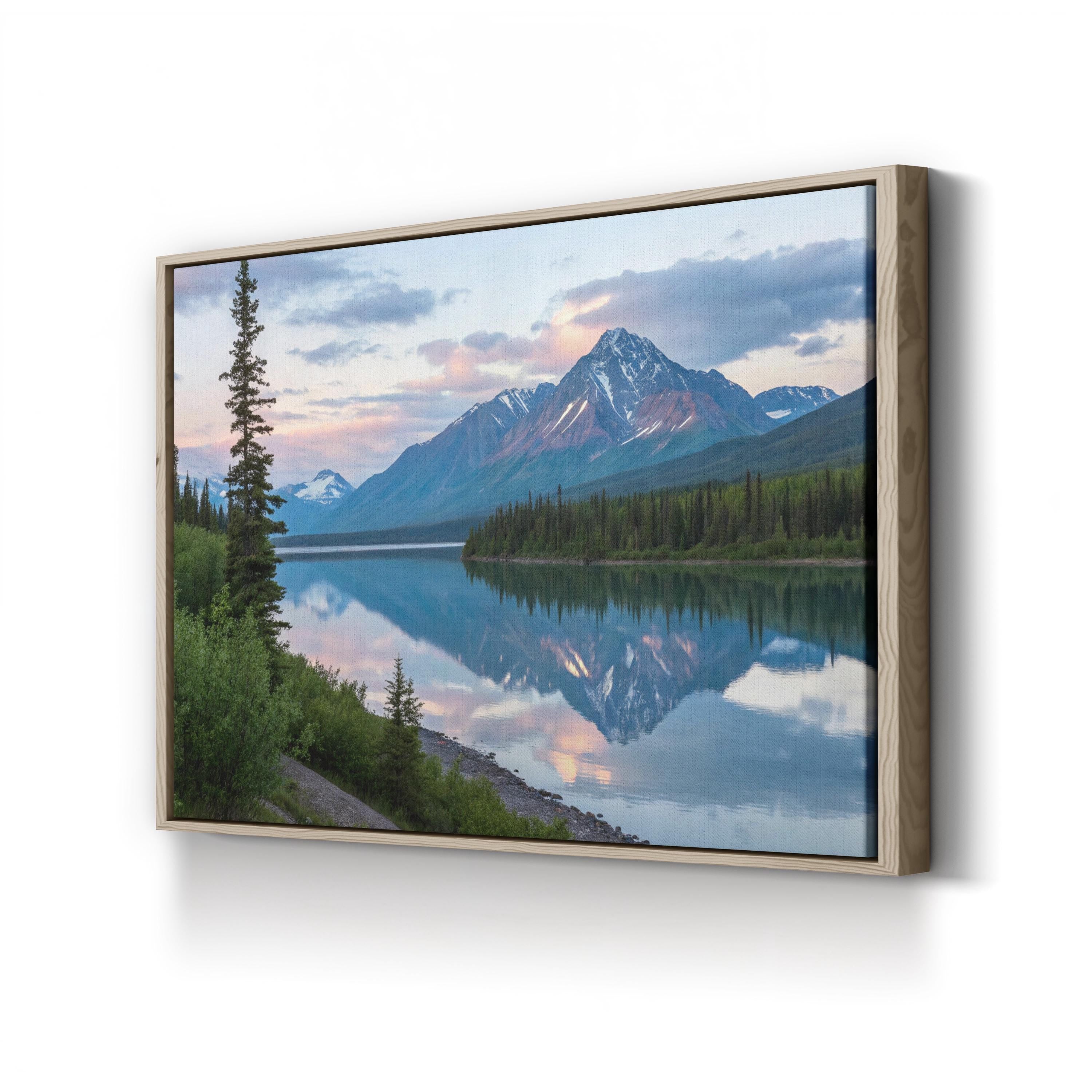 Alaskan Mountain Lake Reflection: Alaska Range, Alaska Landscape Photography