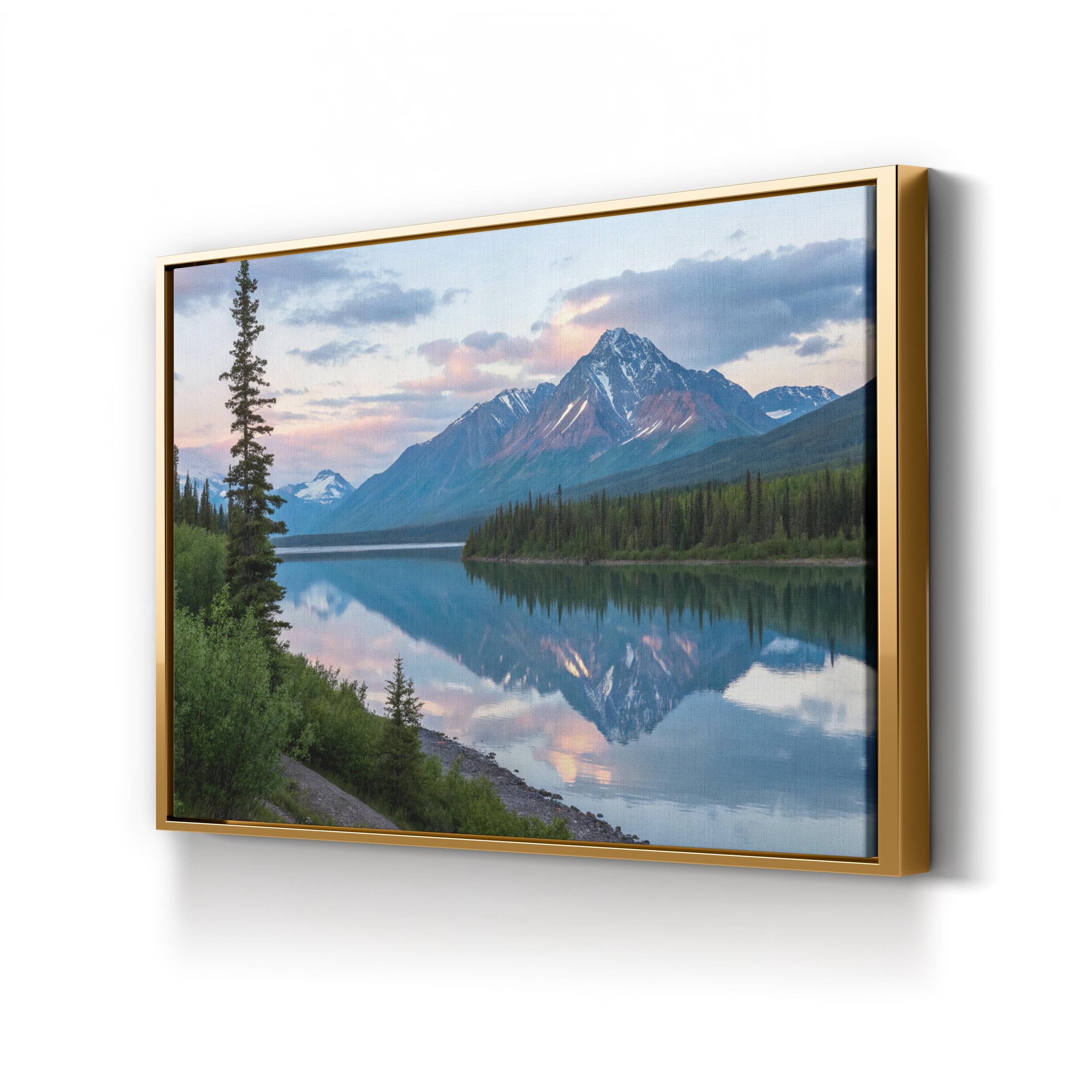Alaskan Mountain Lake Reflection: Alaska Range, Alaska Landscape Photography