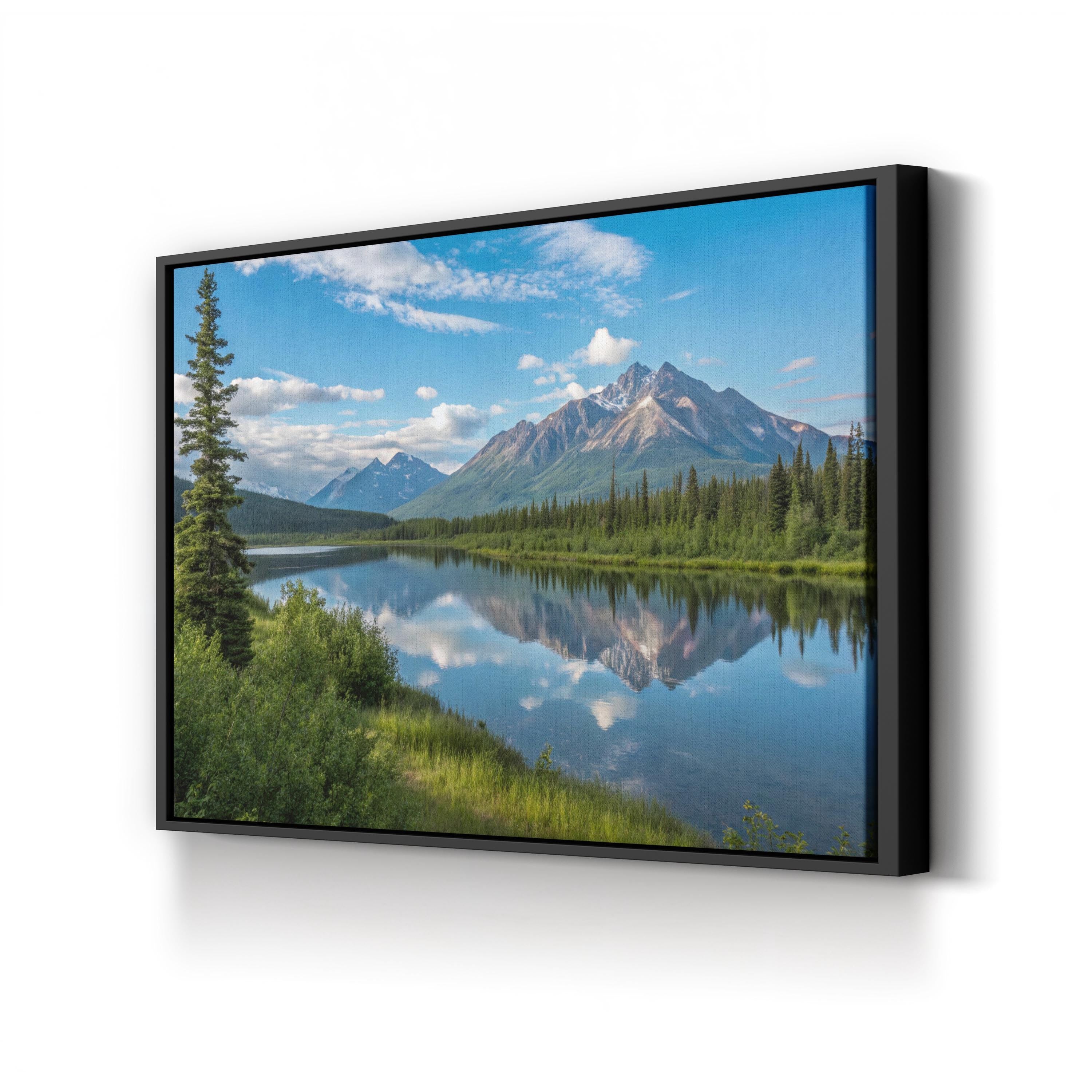 Alaskan Mountain Lake Reflection: Denali National Park, Alaska Landscape Photography