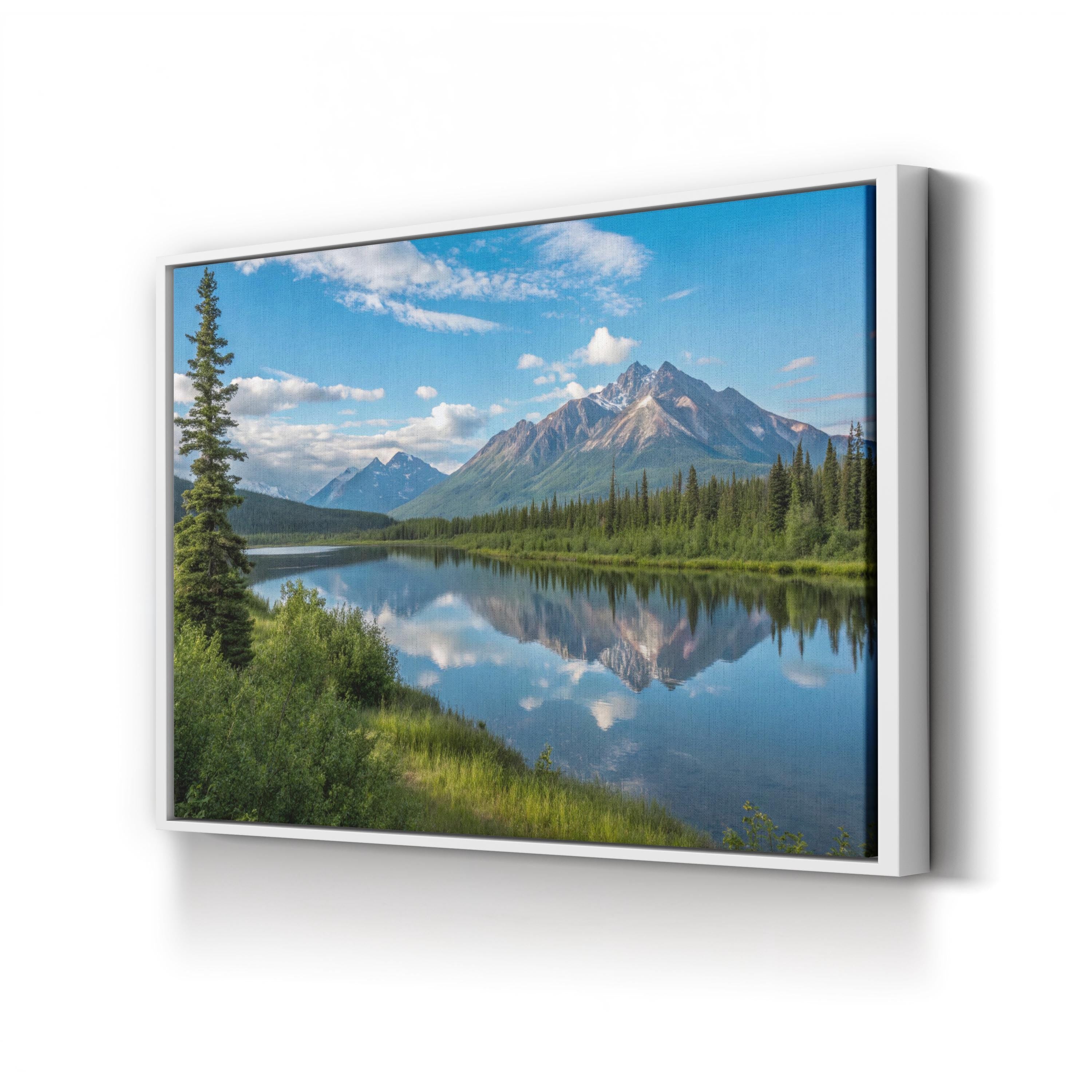 Alaskan Mountain Lake Reflection: Denali National Park, Alaska Landscape Photography