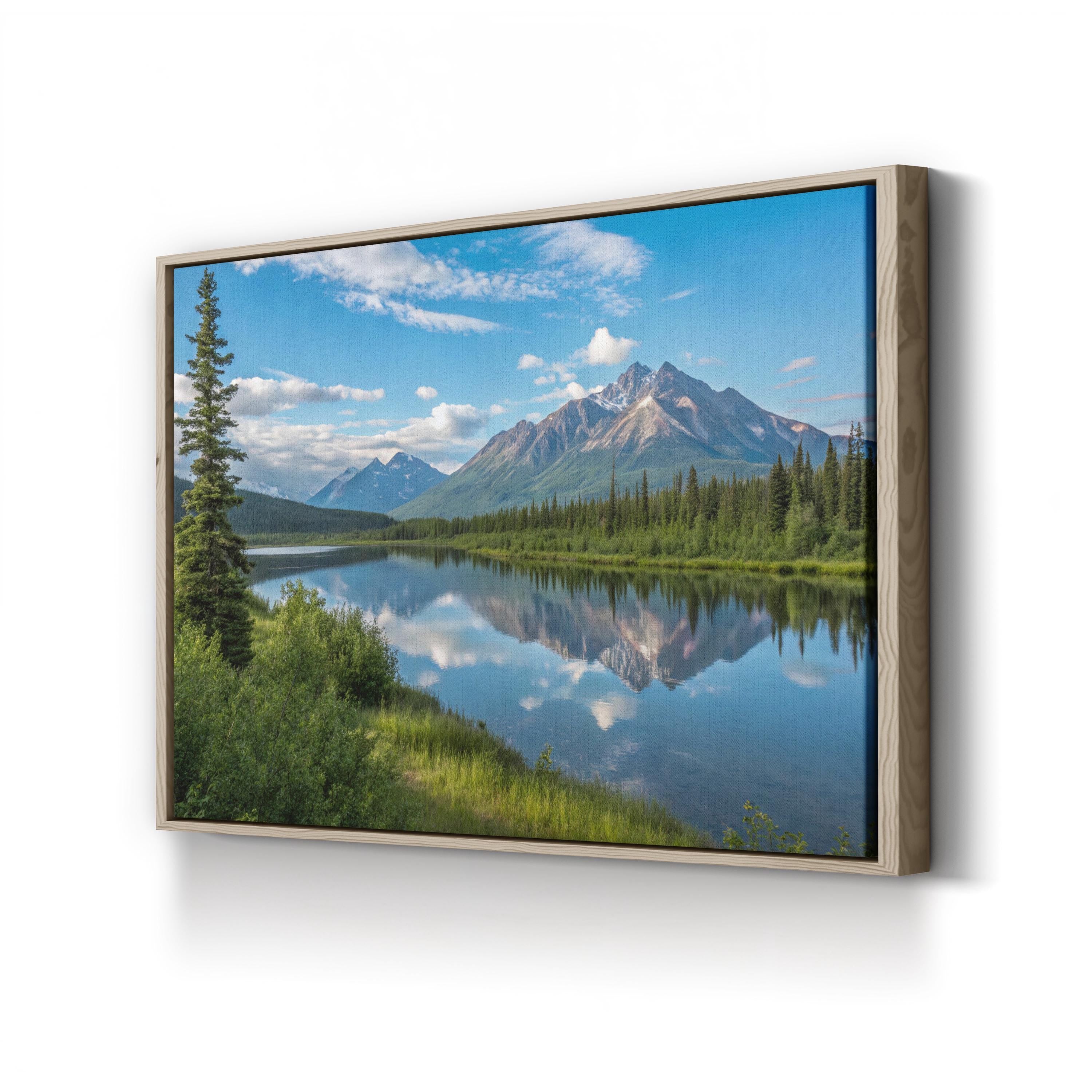 Alaskan Mountain Lake Reflection: Denali National Park, Alaska Landscape Photography