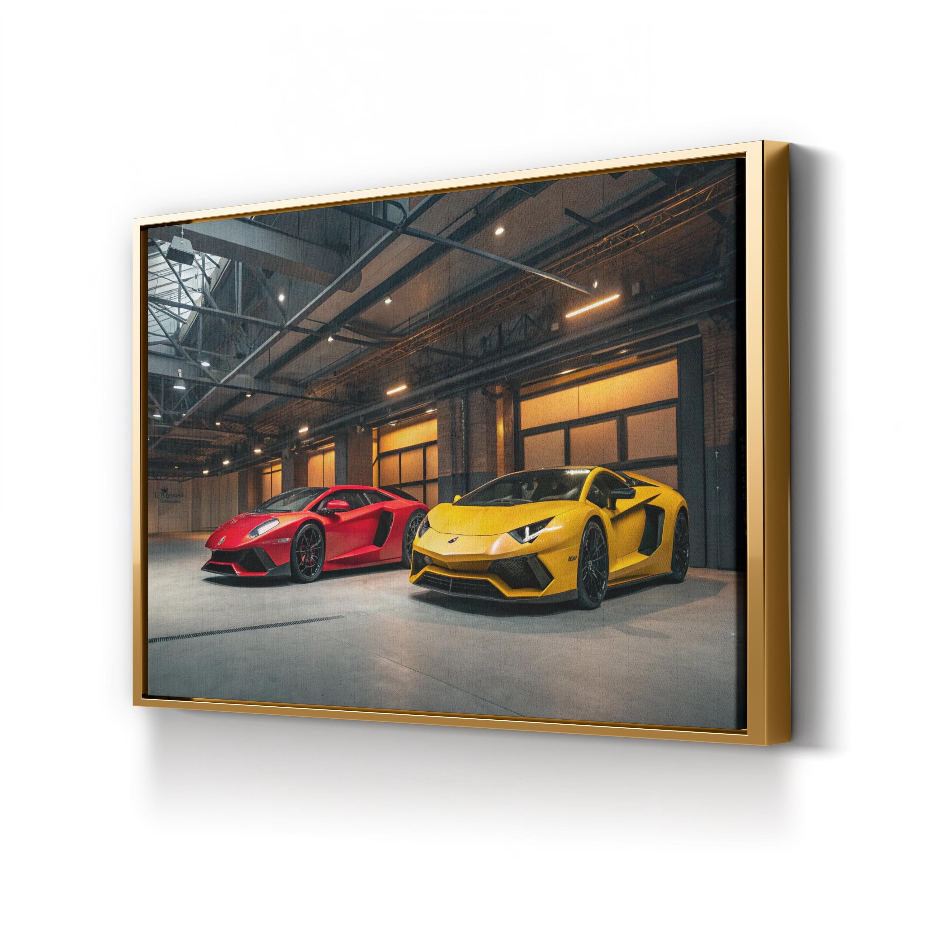 Luxury Sports Car Lineup – Vintage Photography Wall Art | Automotive Canvas Print