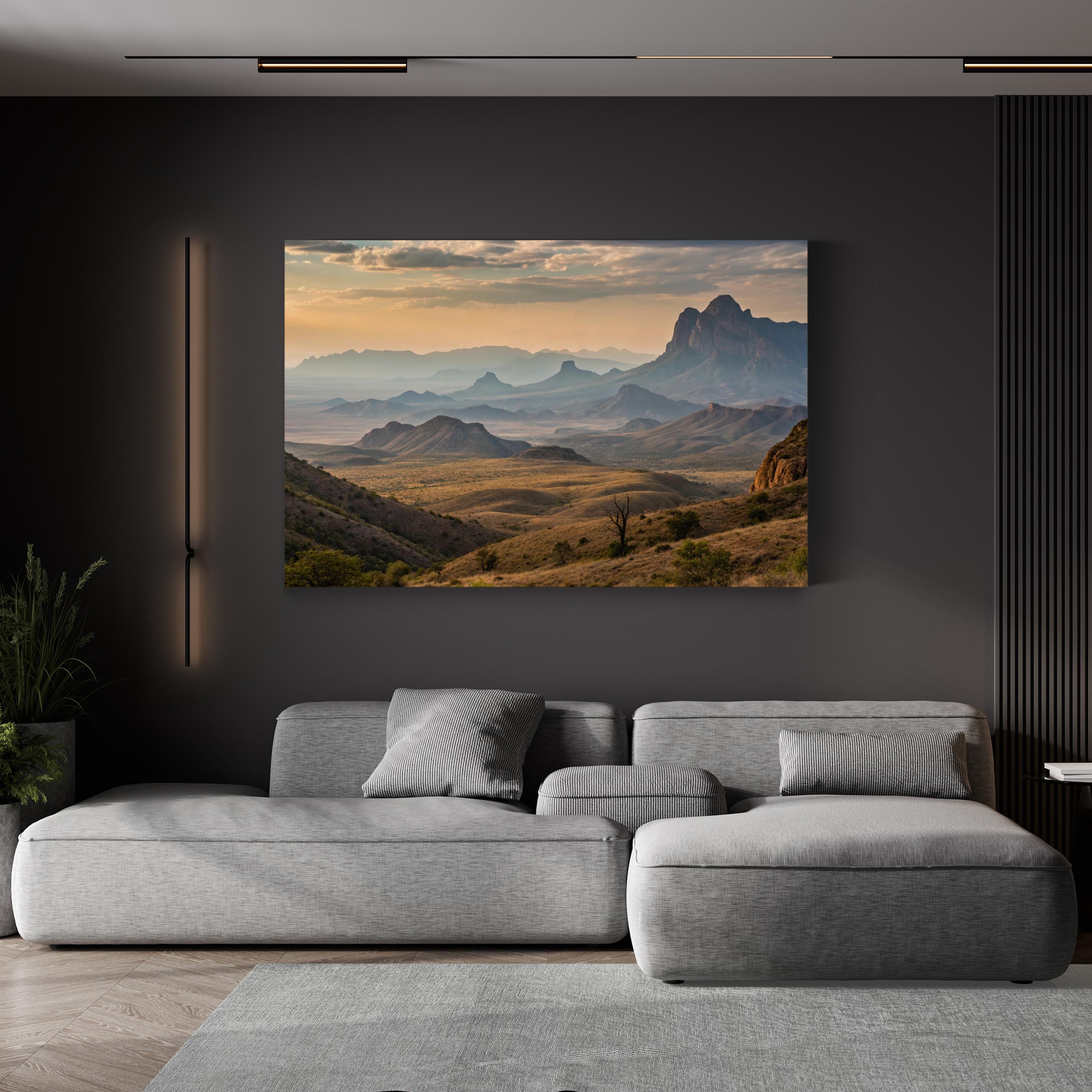 Big Bend Chisos Mountains – Vintage Photography Wall Art | National Park Canvas Print