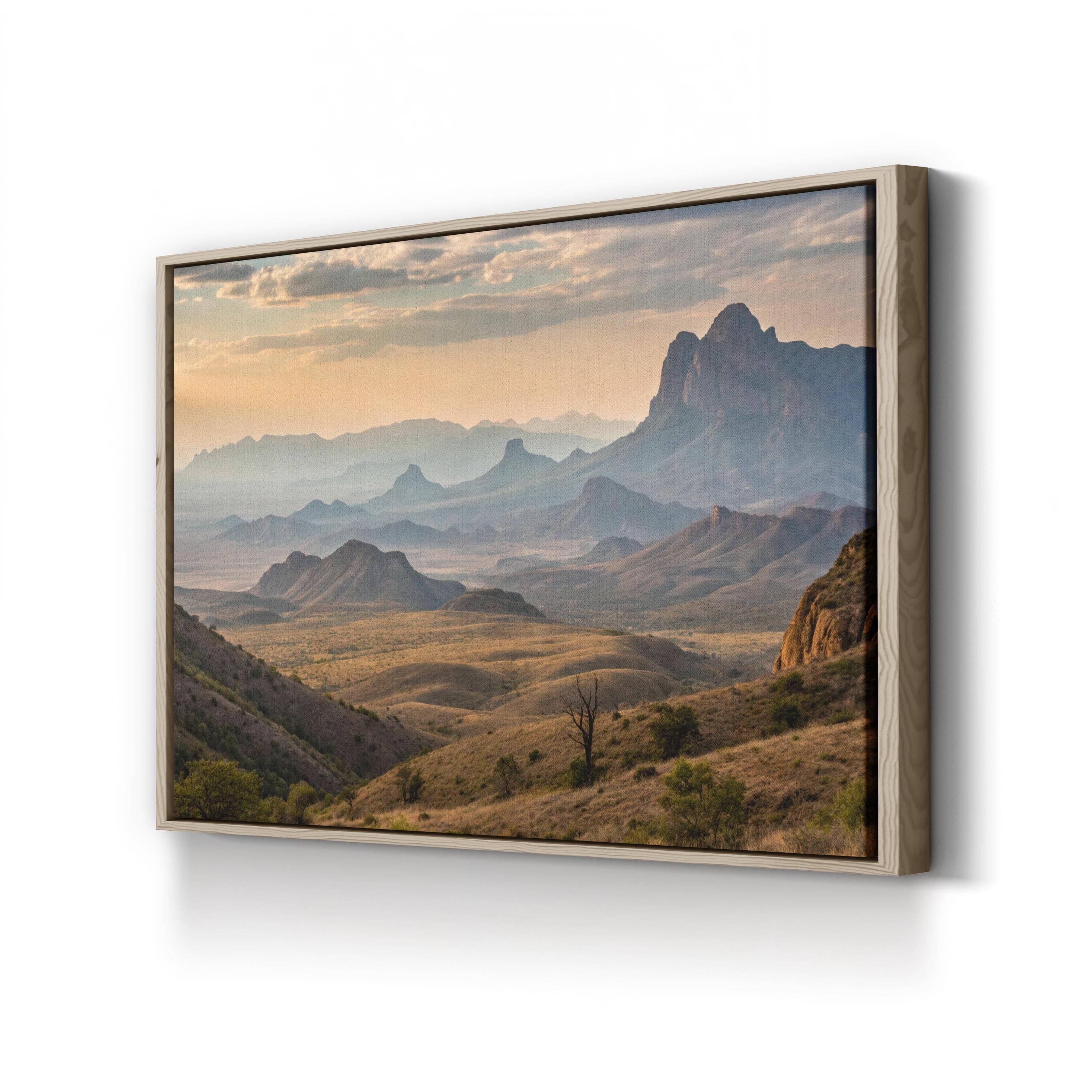 Big Bend Chisos Mountains – Vintage Photography Wall Art | National Park Canvas Print