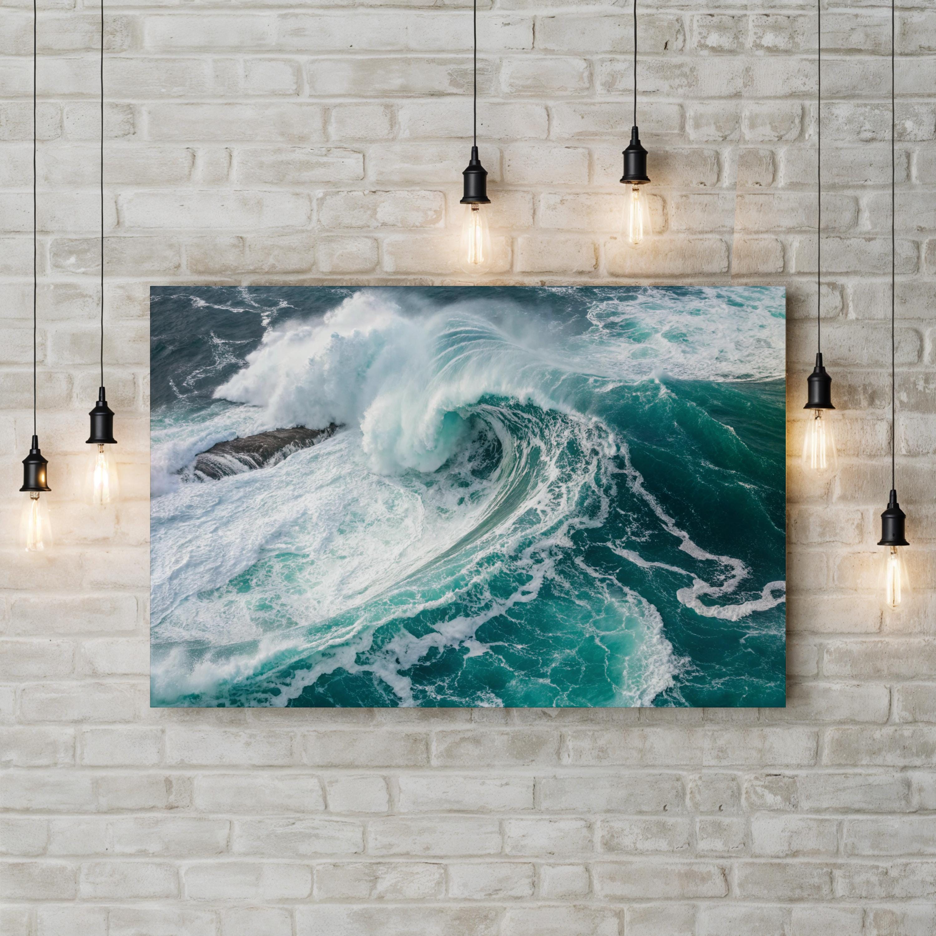 Blue Ocean Wave Art: Pacific Ocean Coastal Photography