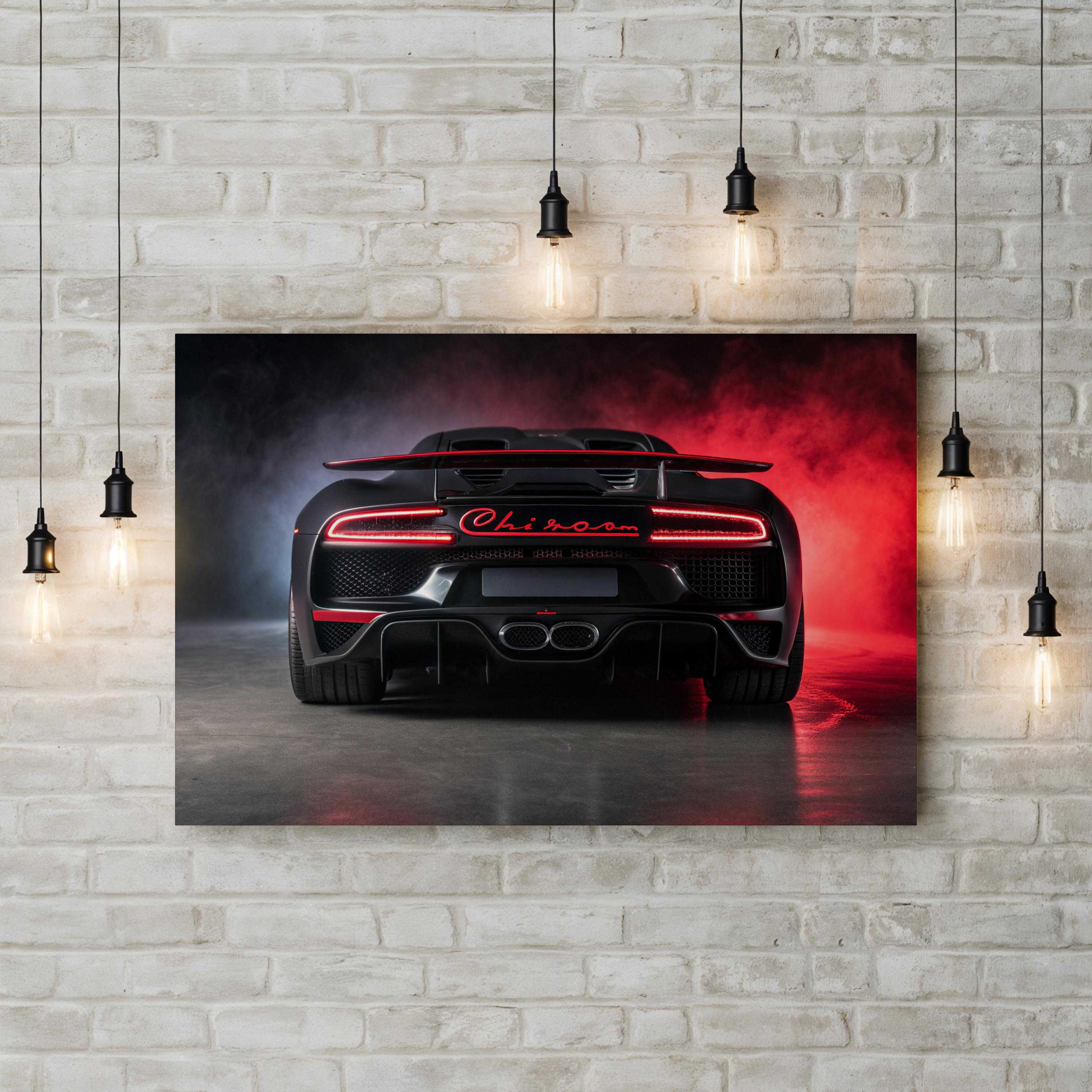 Luxury Sports Car Photography Bugatti V2 Wall Art