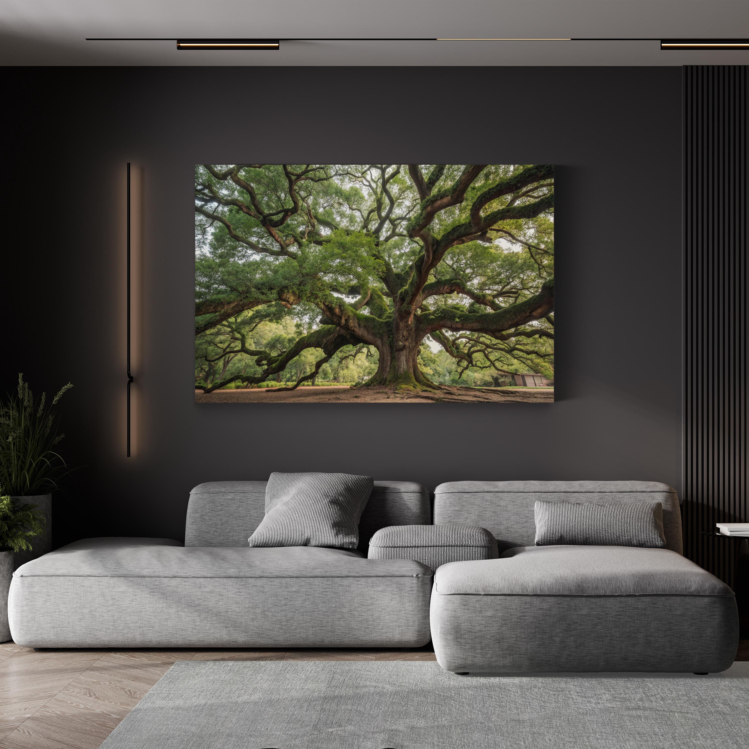 Charleston Angel Oak – Vintage Photography Wall Art | Southern Landscape Canvas Print