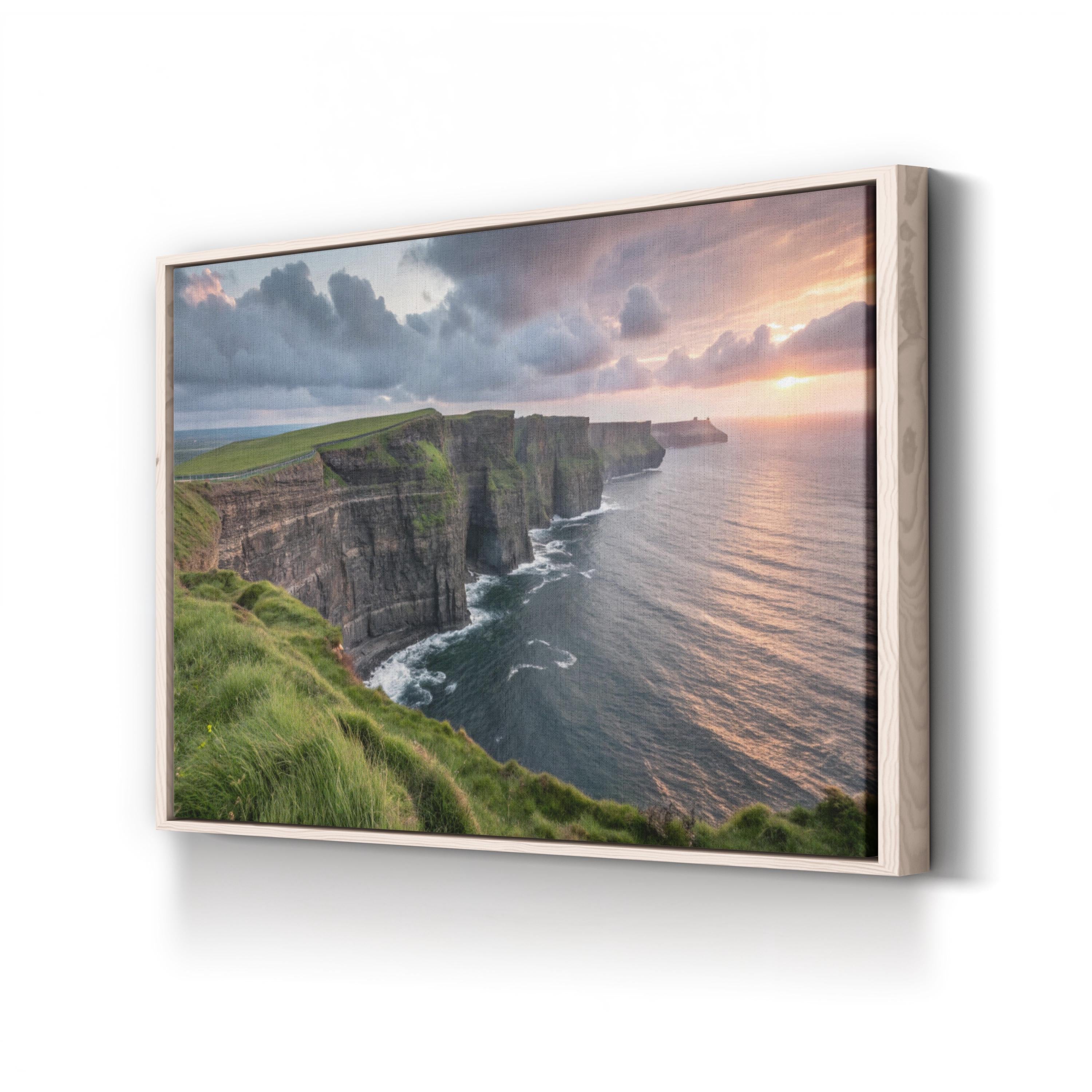 Cliffs of Moher, County Clare Ireland — Atlantic Coastal Landscape Canvas Wall Art