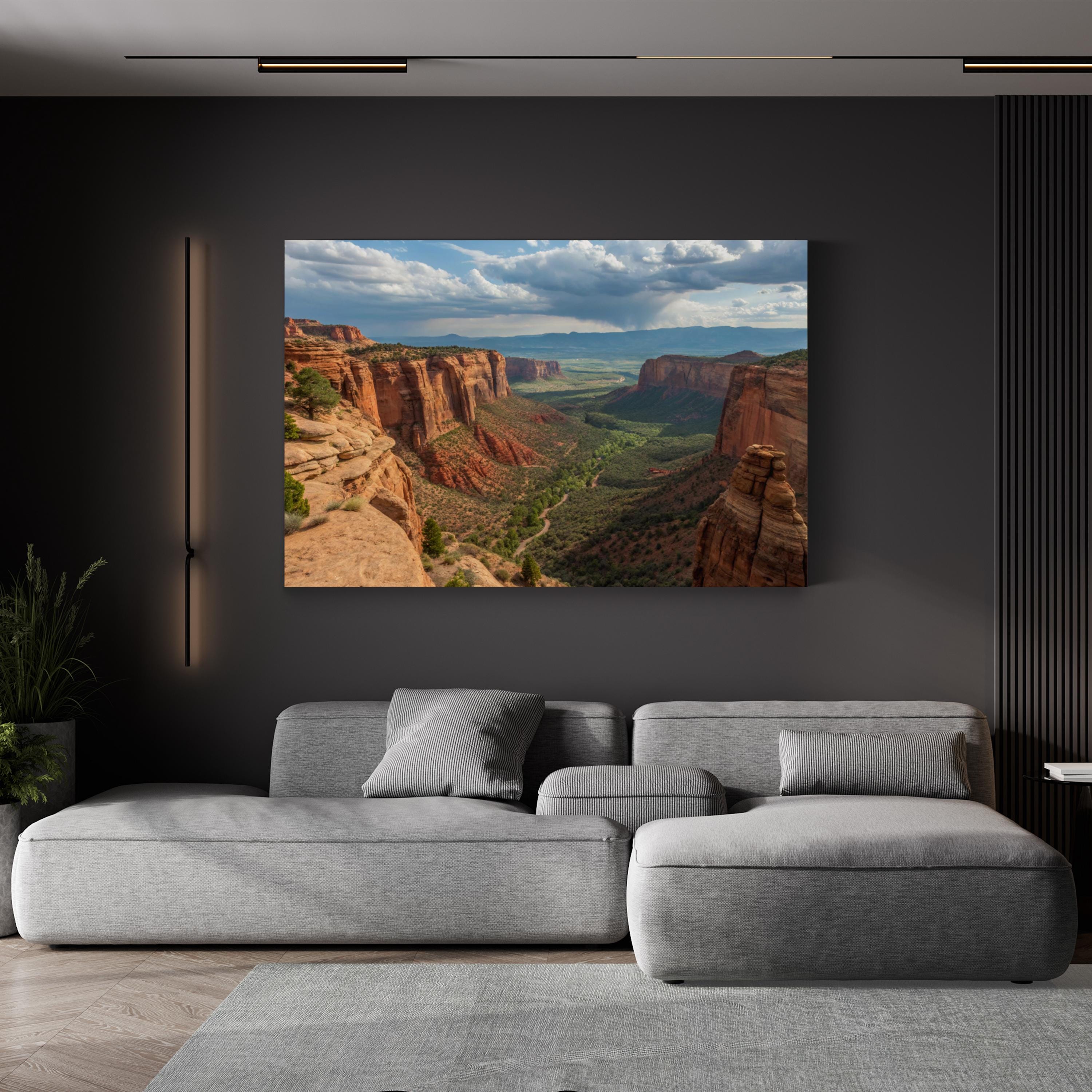 Colorado National Monument – Vintage Photography Wall Art | Desert Canyon Canvas Print