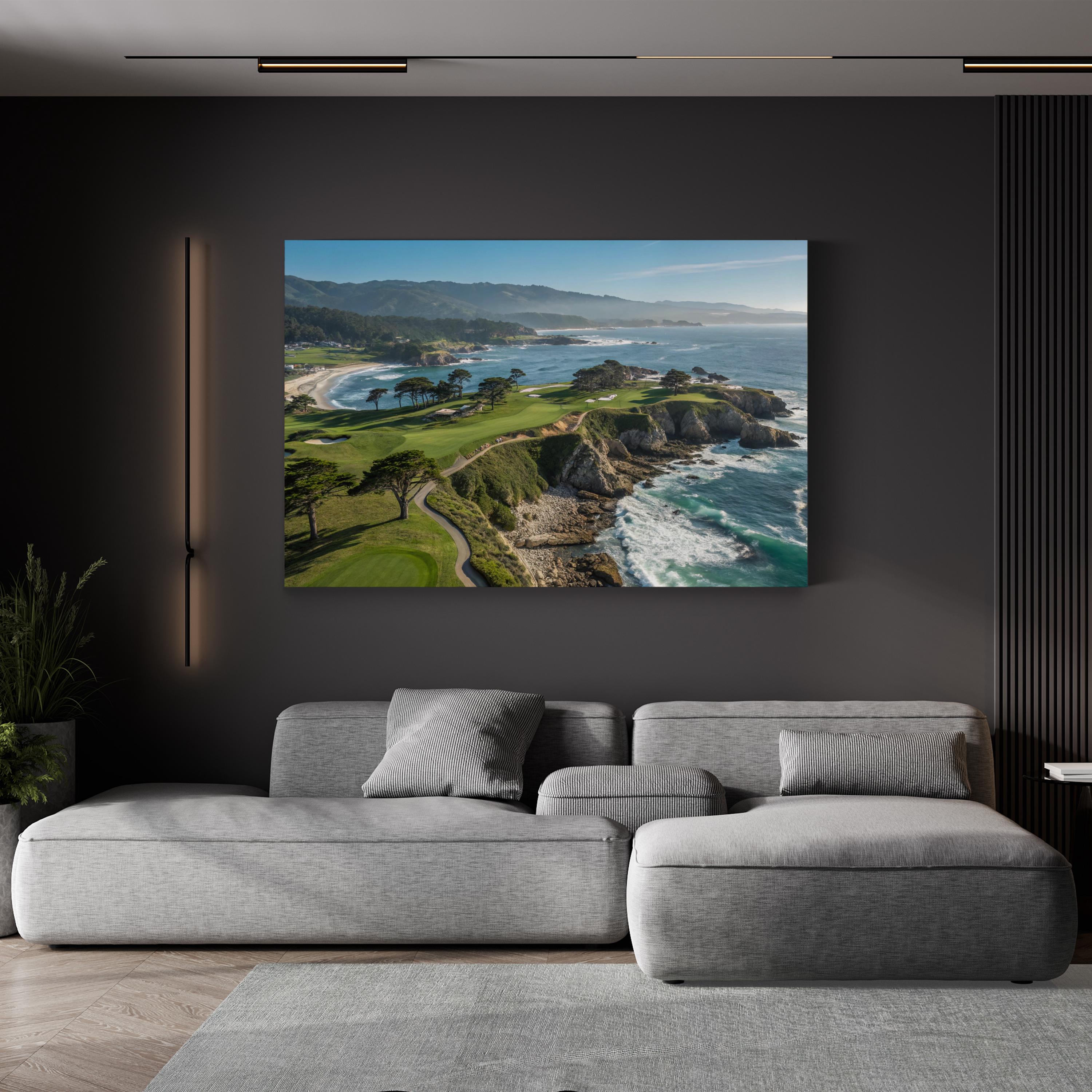 Cypress Point, Pebble Beach California — Five-Piece Coastal Landscape Canvas Wall Art