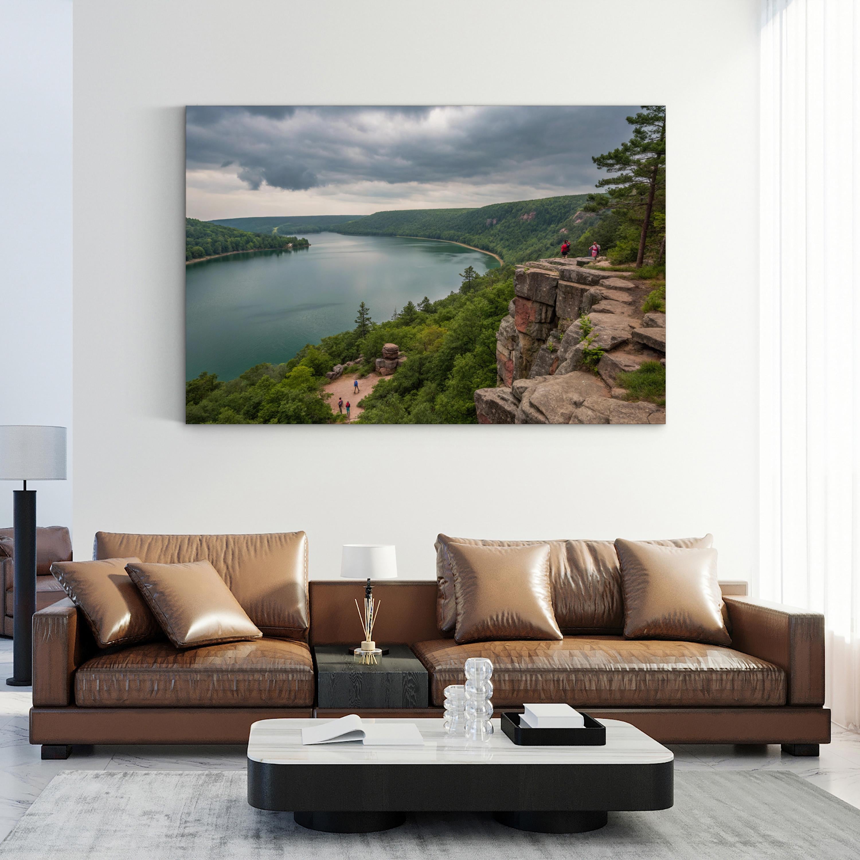 Devil's Lake State Park – Vintage Photography Wall Art | Wisconsin Landscape Canvas Print