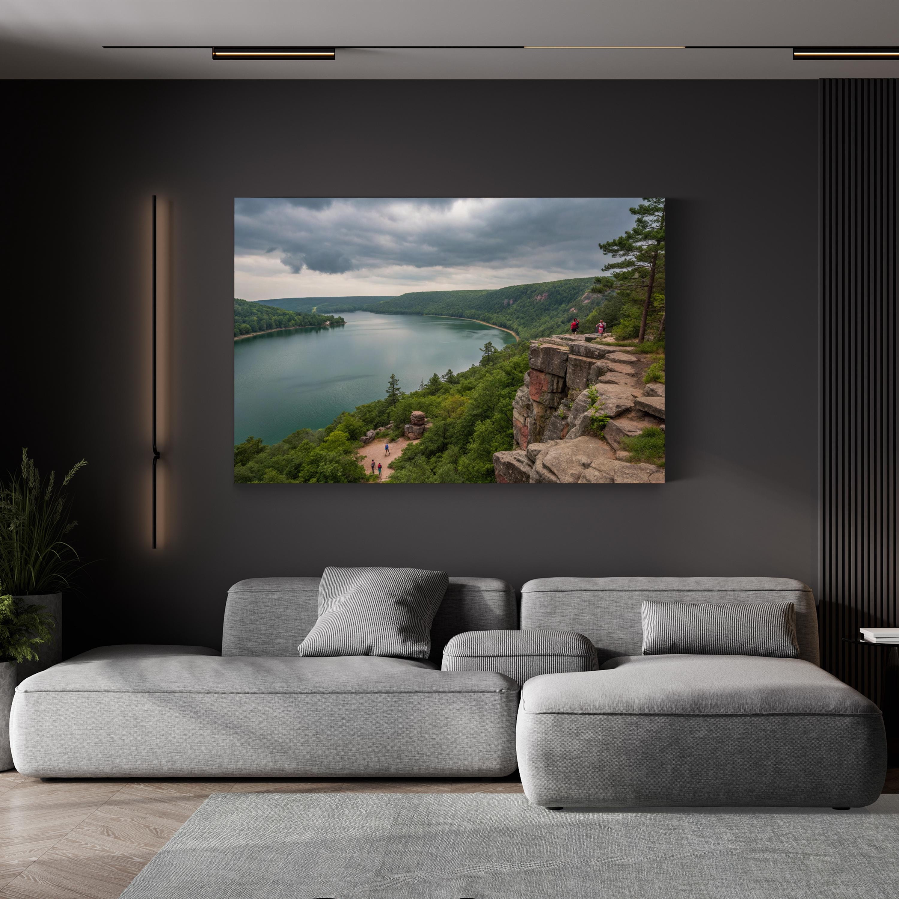 Devil's Lake State Park – Vintage Photography Wall Art | Wisconsin Landscape Canvas Print