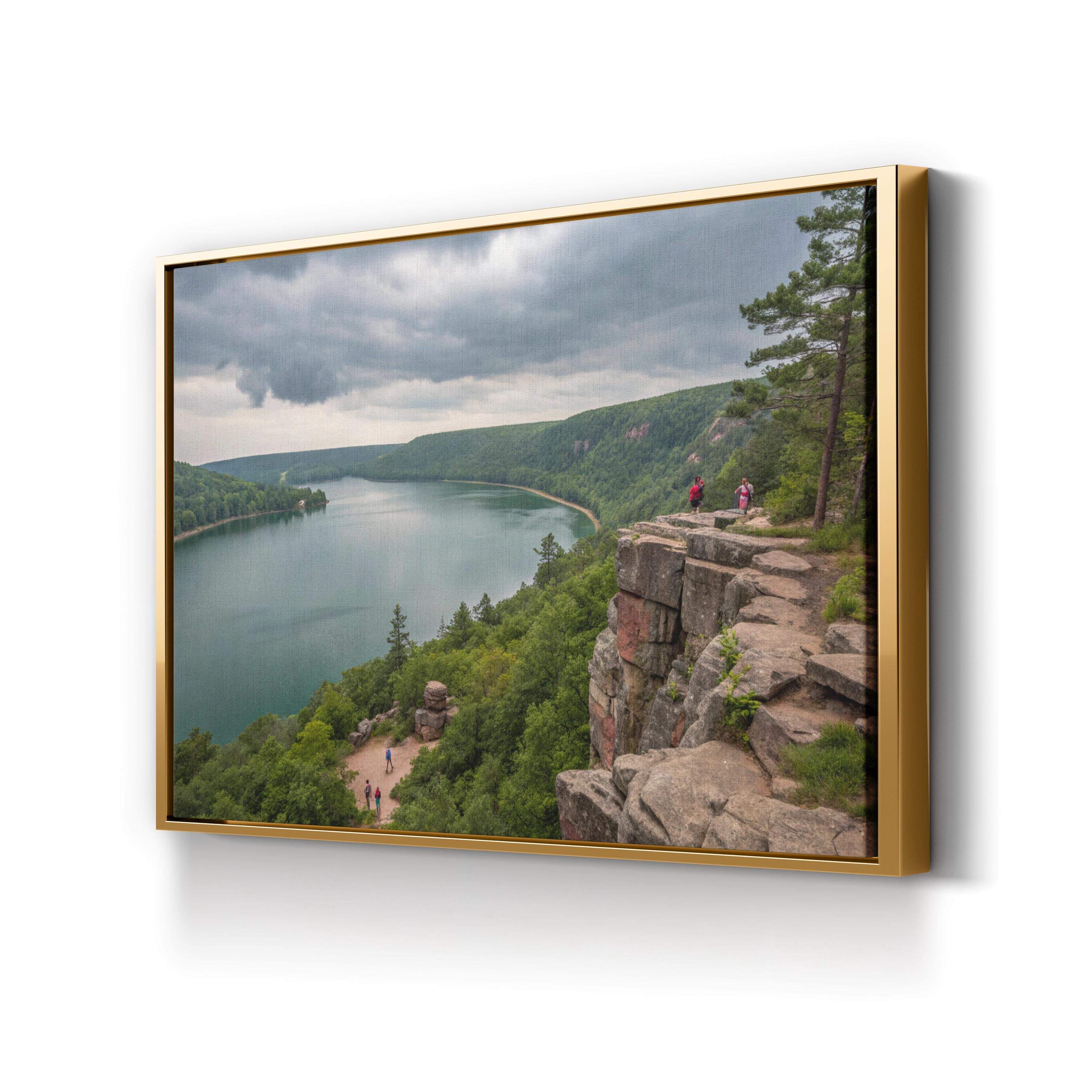 Devil's Lake State Park – Vintage Photography Wall Art | Wisconsin Landscape Canvas Print