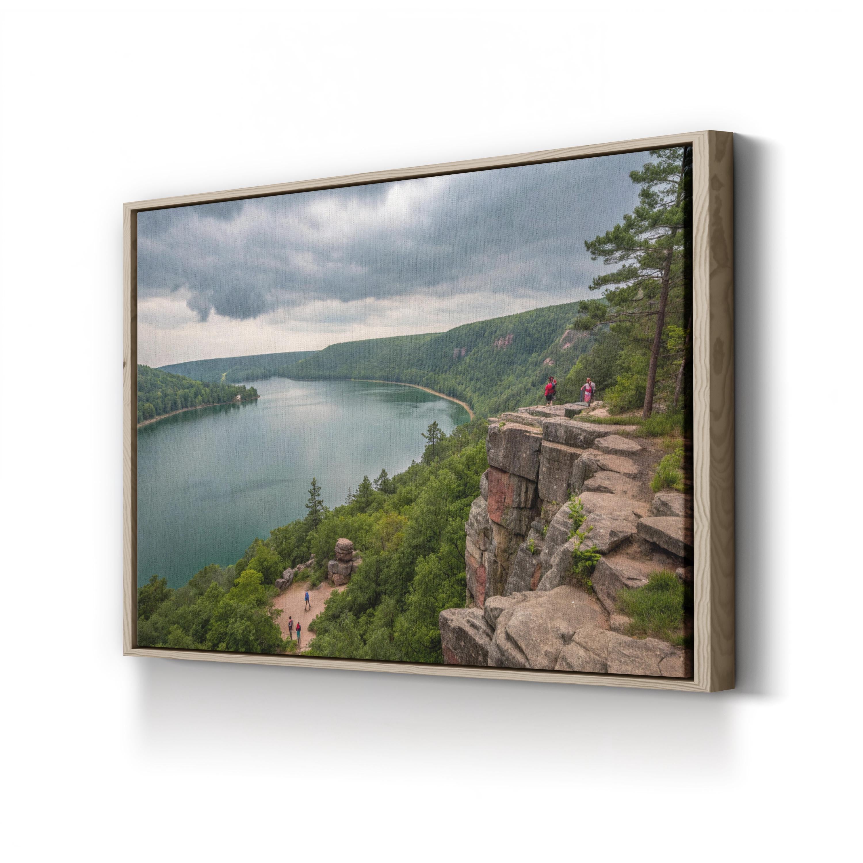 Devil's Lake State Park – Vintage Photography Wall Art | Wisconsin Landscape Canvas Print