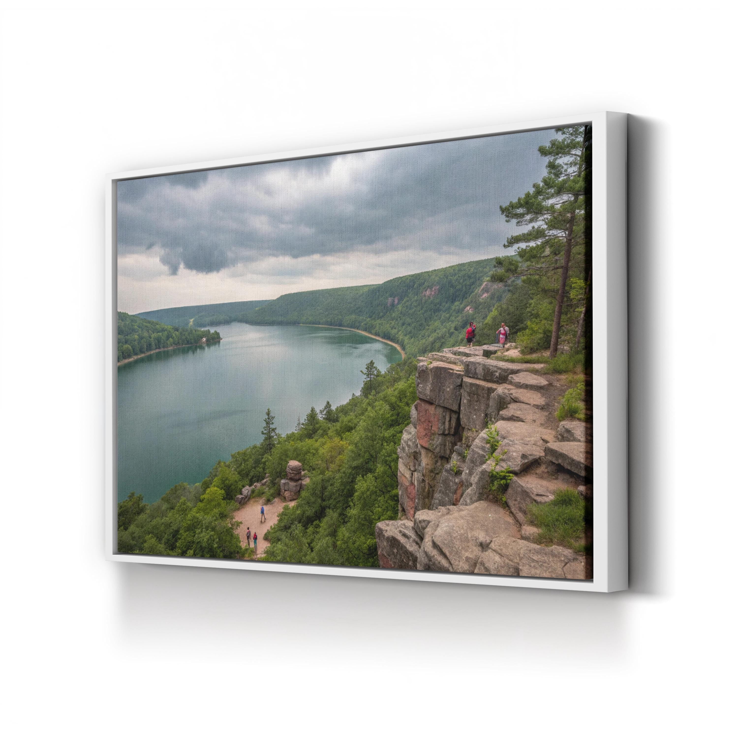 Devil's Lake State Park – Vintage Photography Wall Art | Wisconsin Landscape Canvas Print