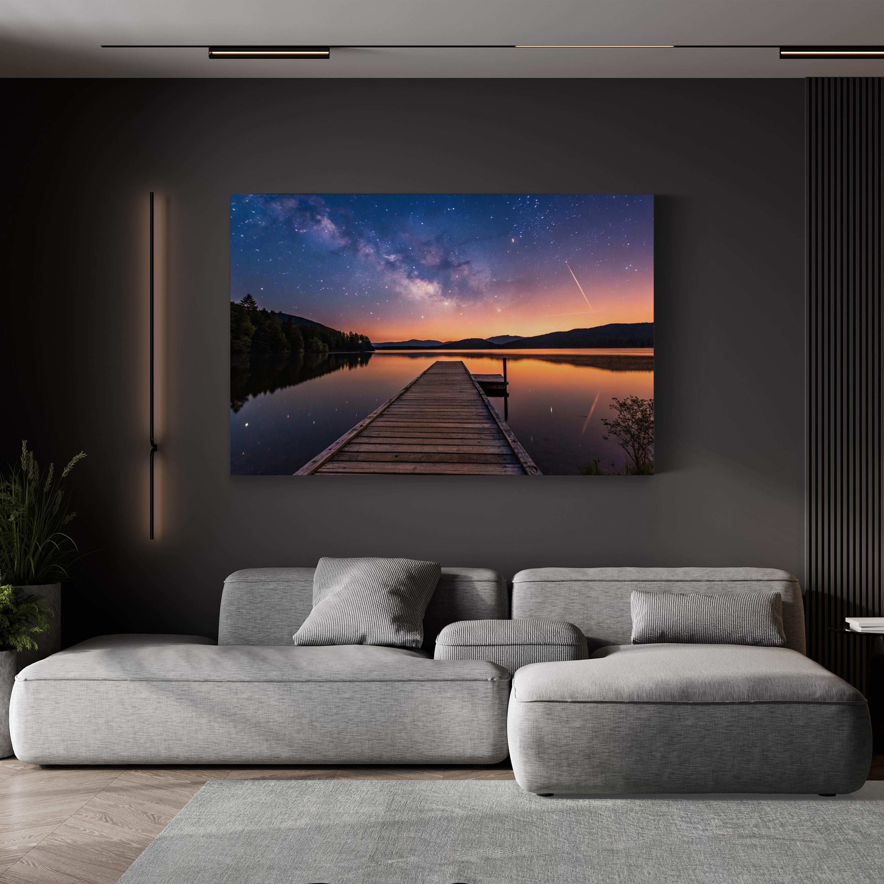 Milky Way Canvas Art – Starry Night Sky Photography
