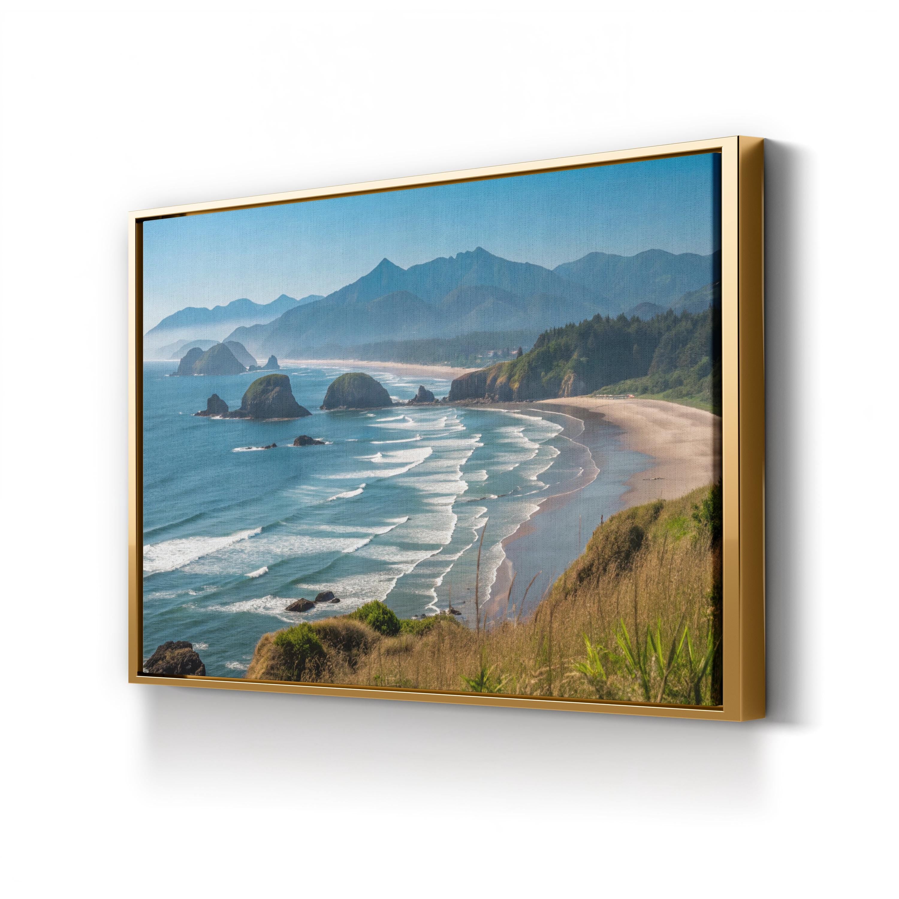 Ecola State Park Canvas Print – Coastal Ocean Landscape Wall Art
