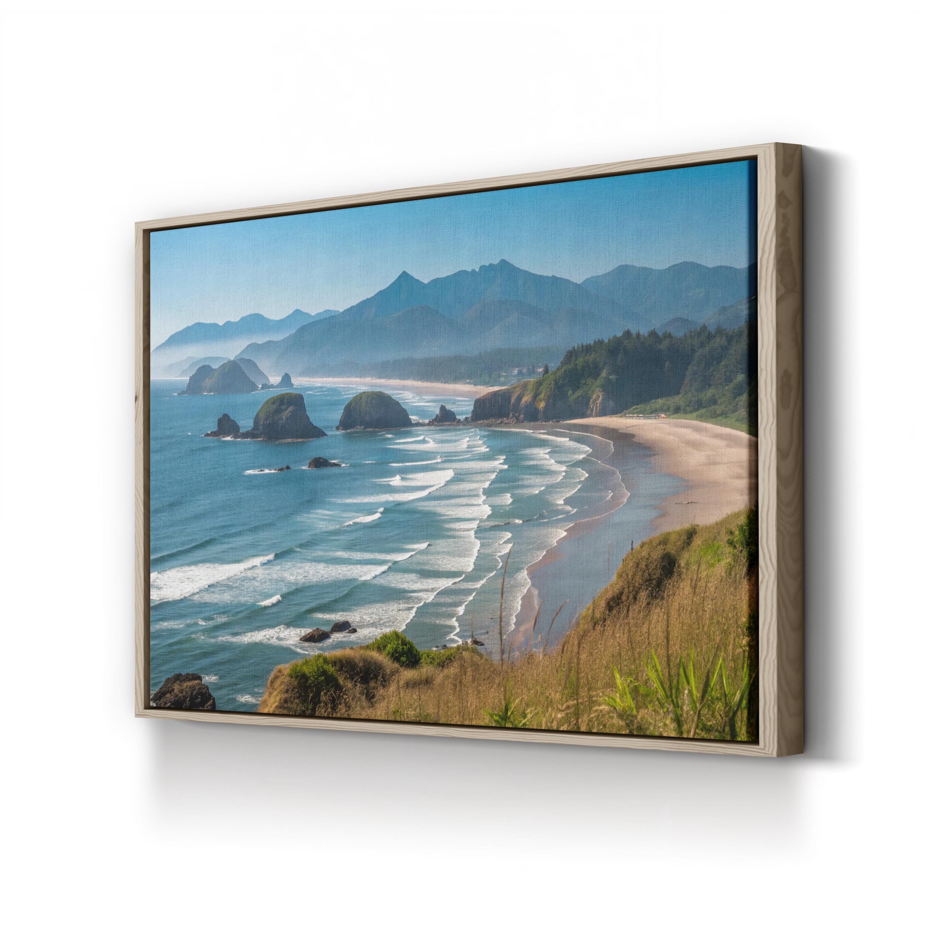 Ecola State Park Canvas Print – Coastal Ocean Landscape Wall Art