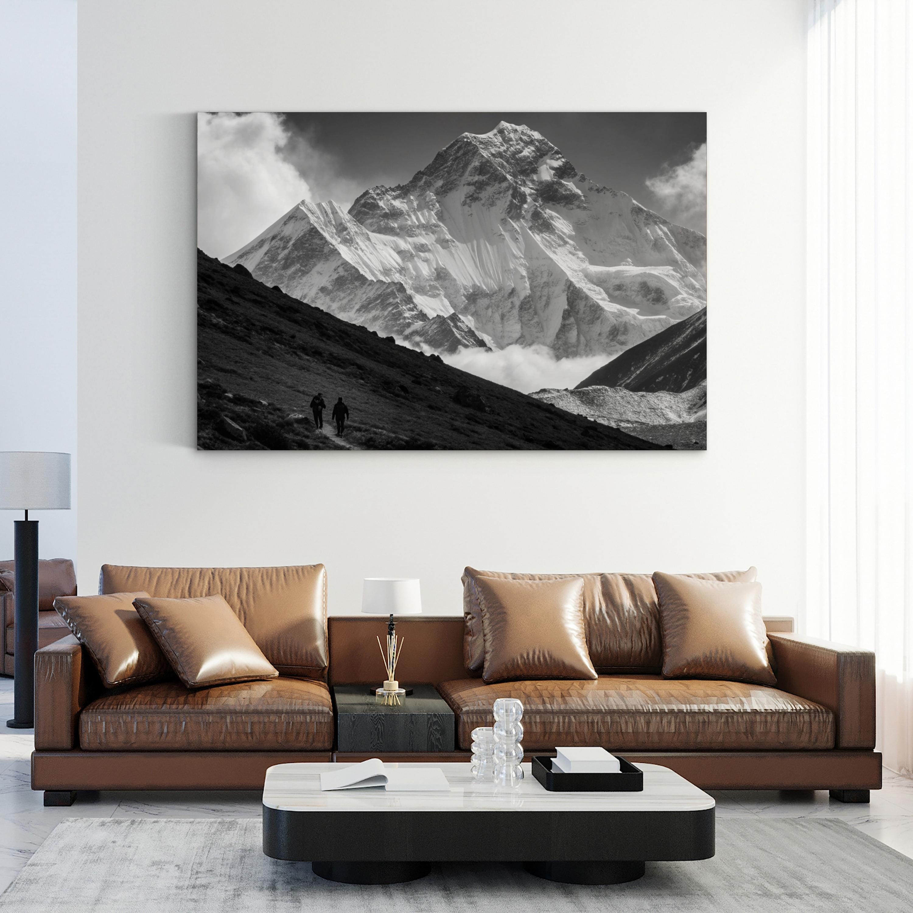 Mount Everest – Vintage Photography Wall Art | Himalayan Landscape Canvas Print