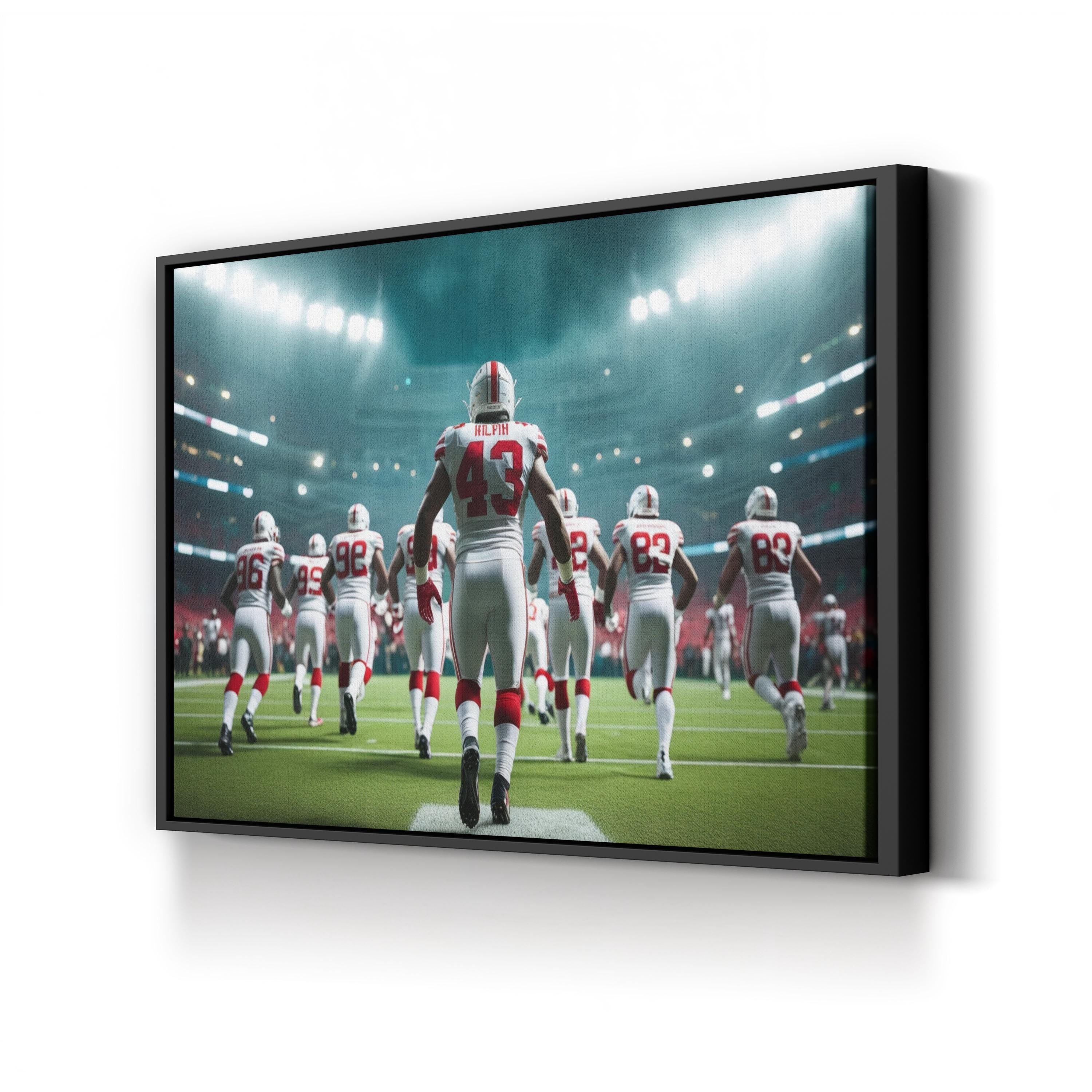 Football Game Day Stadium – Vintage Photography Wall Art | Sports Canvas Print
