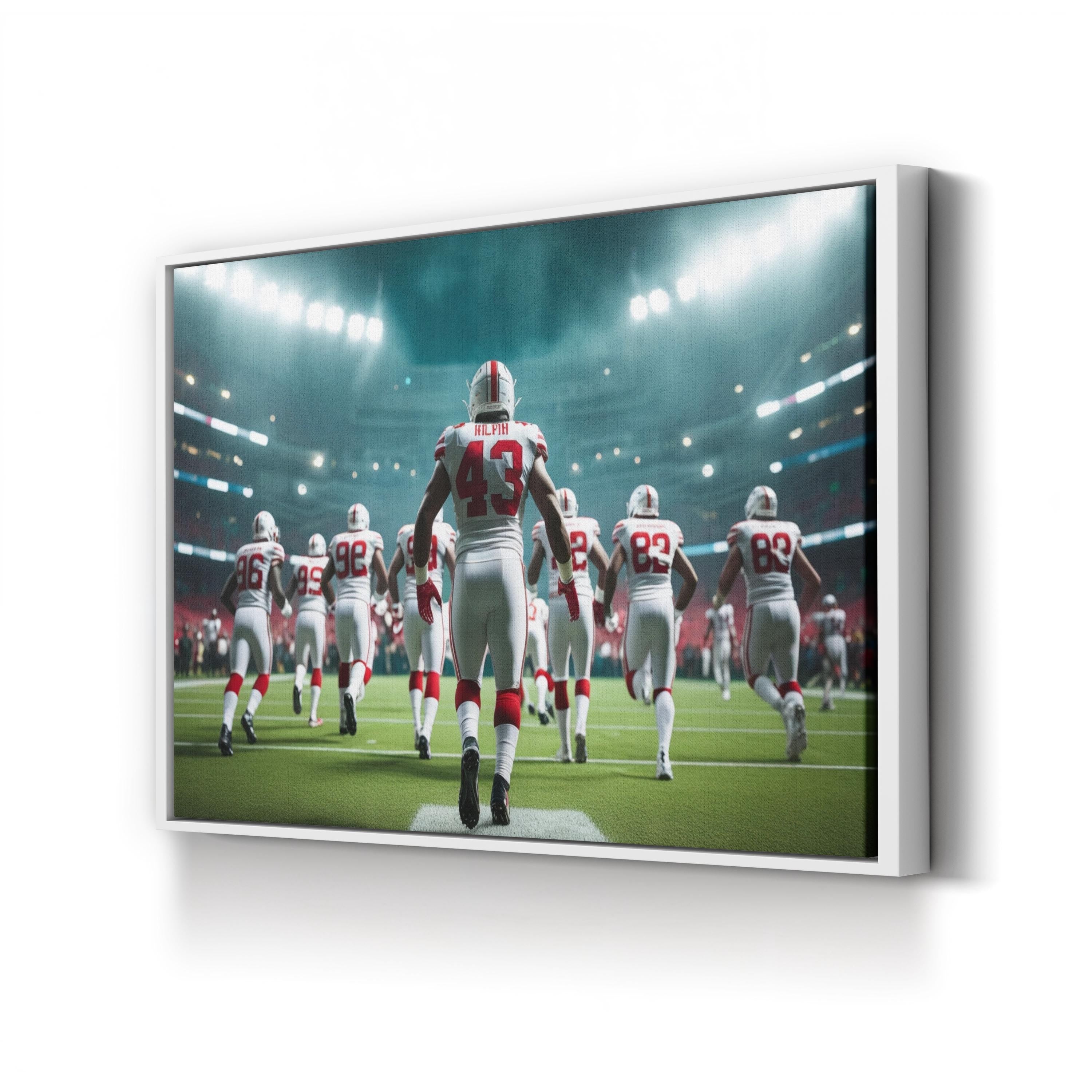 Football Game Day Stadium – Vintage Photography Wall Art | Sports Canvas Print