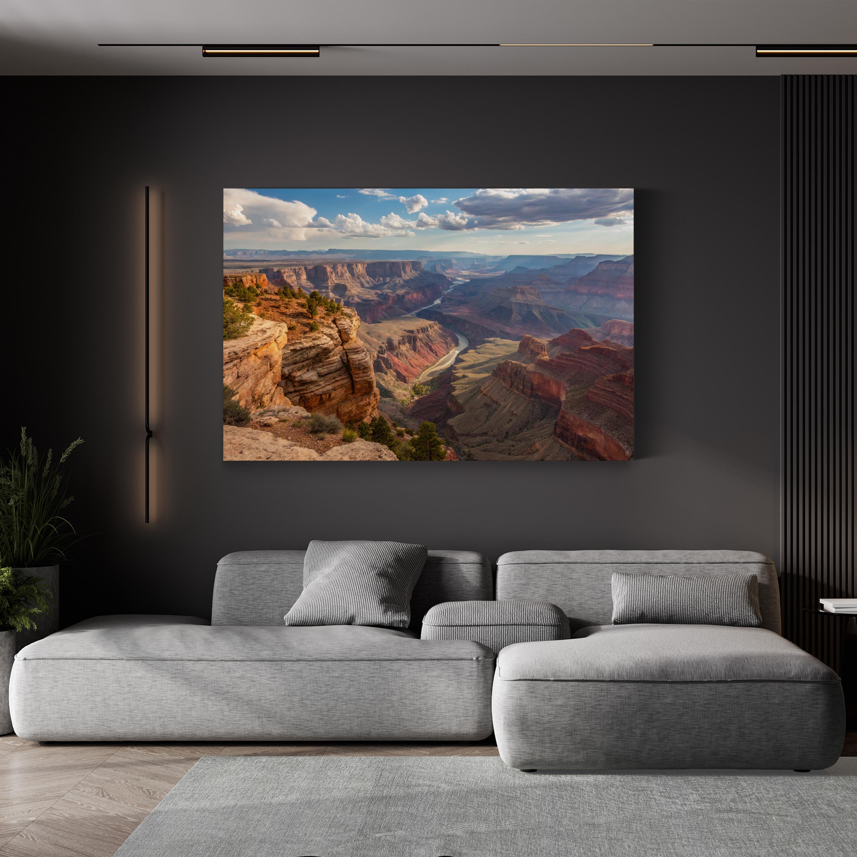 Grand Canyon Vista – Vintage Photography Wall Art | Desert Landscape Canvas Print