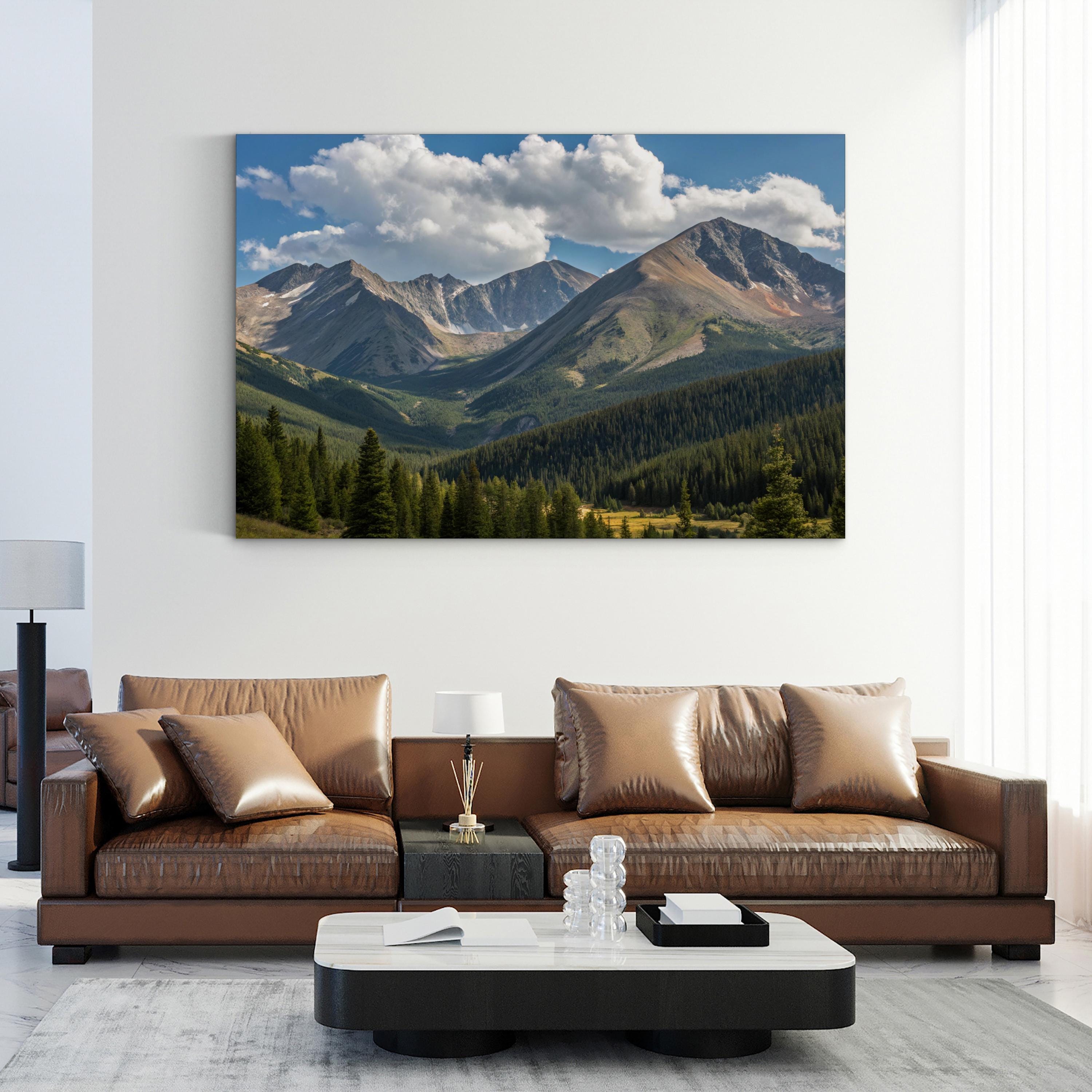 Grays and Torreys Peaks – Vintage Photography Wall Art | Colorado Mountain Canvas Print