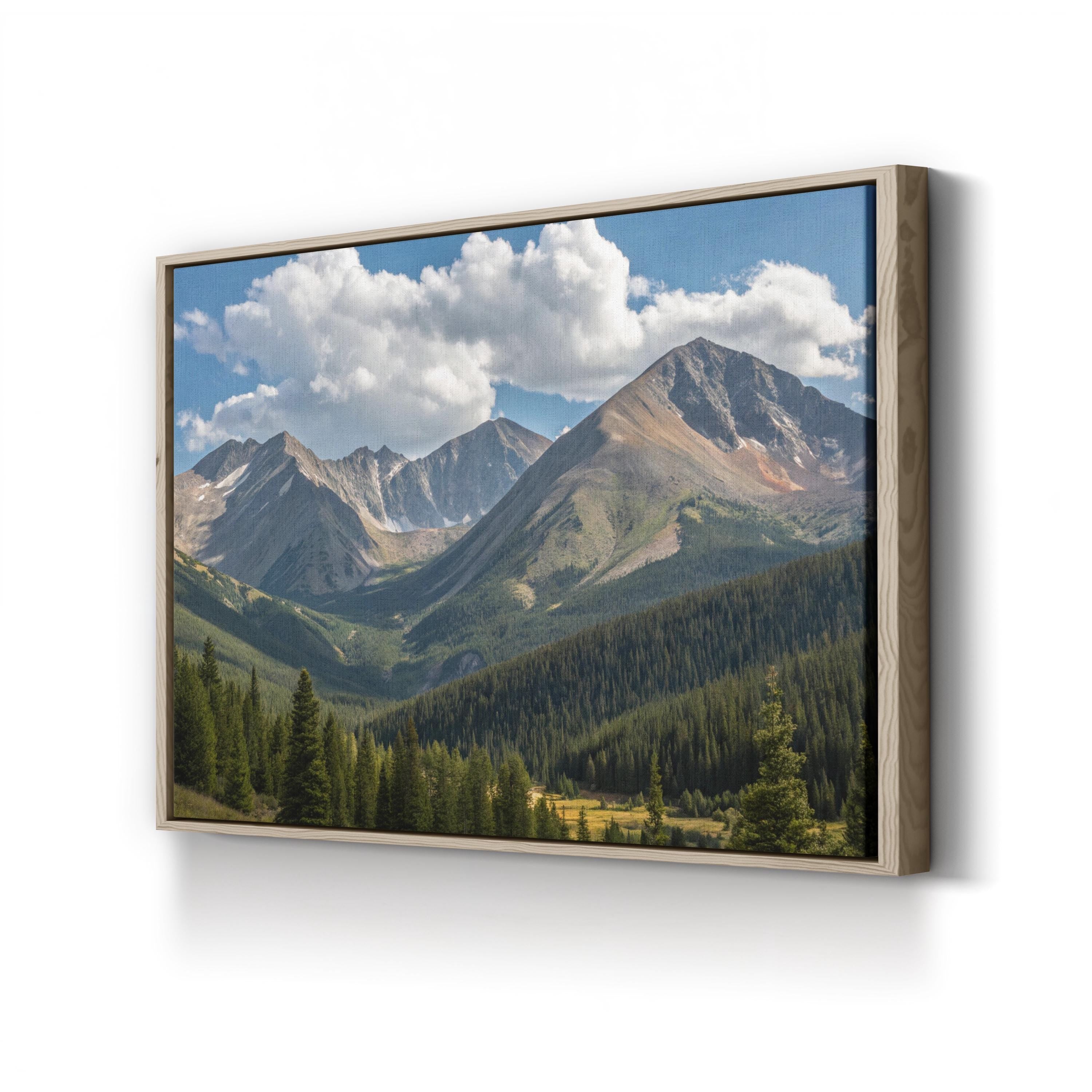 Grays and Torreys Peaks – Vintage Photography Wall Art | Colorado Mountain Canvas Print