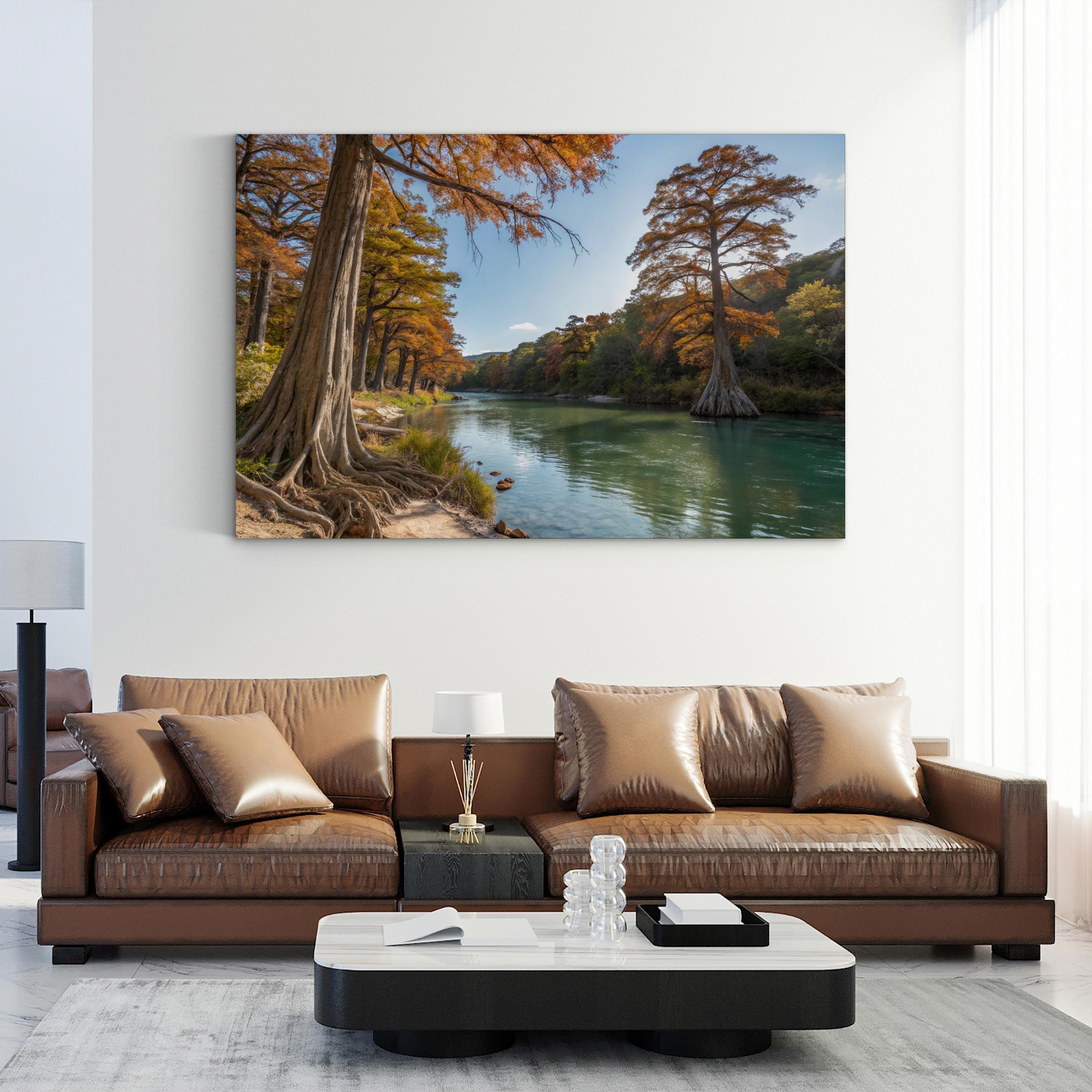 Guadalupe River Canvas Print – Texas Landscape Wall Art